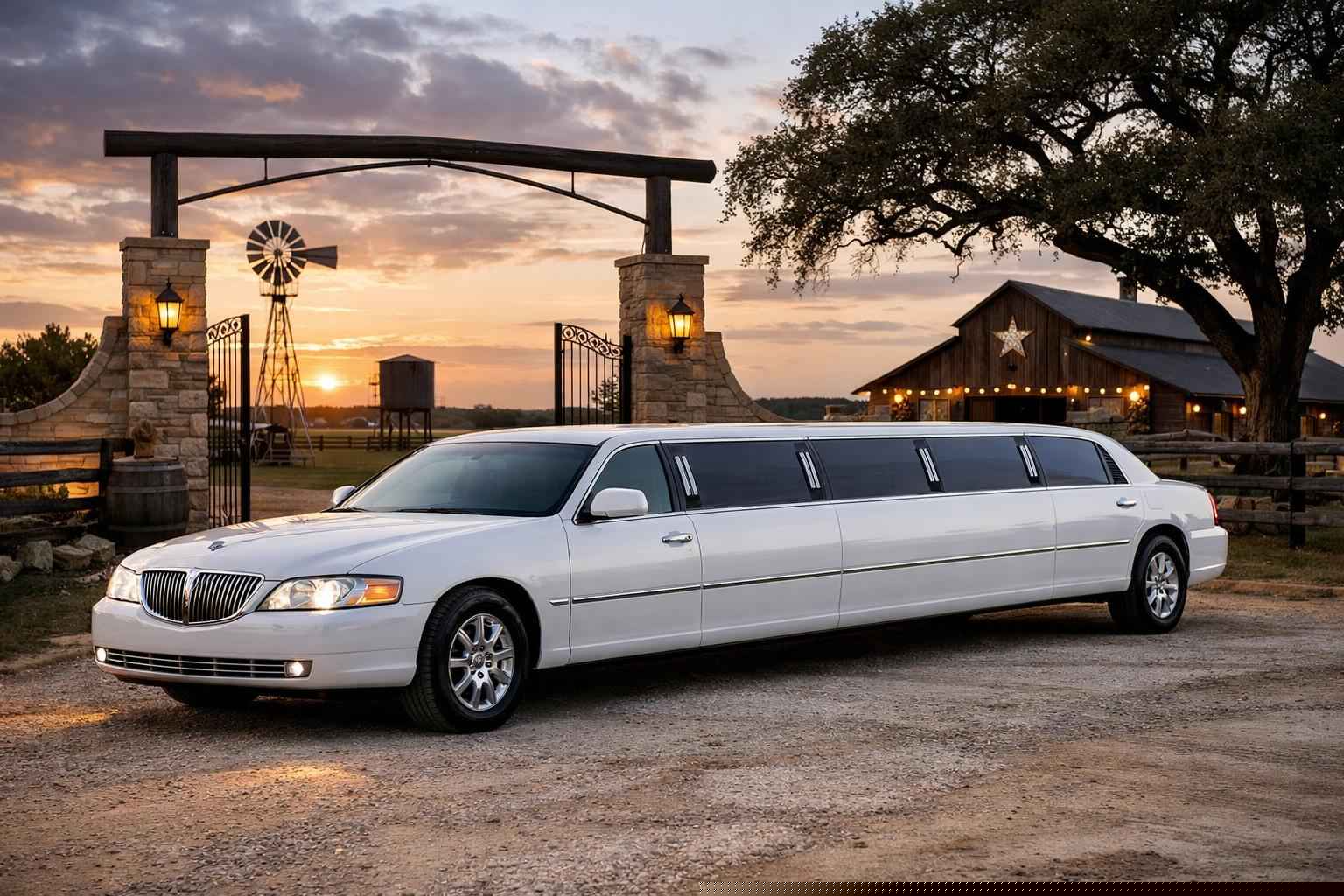 Pleasanton Texas White Limo Rental