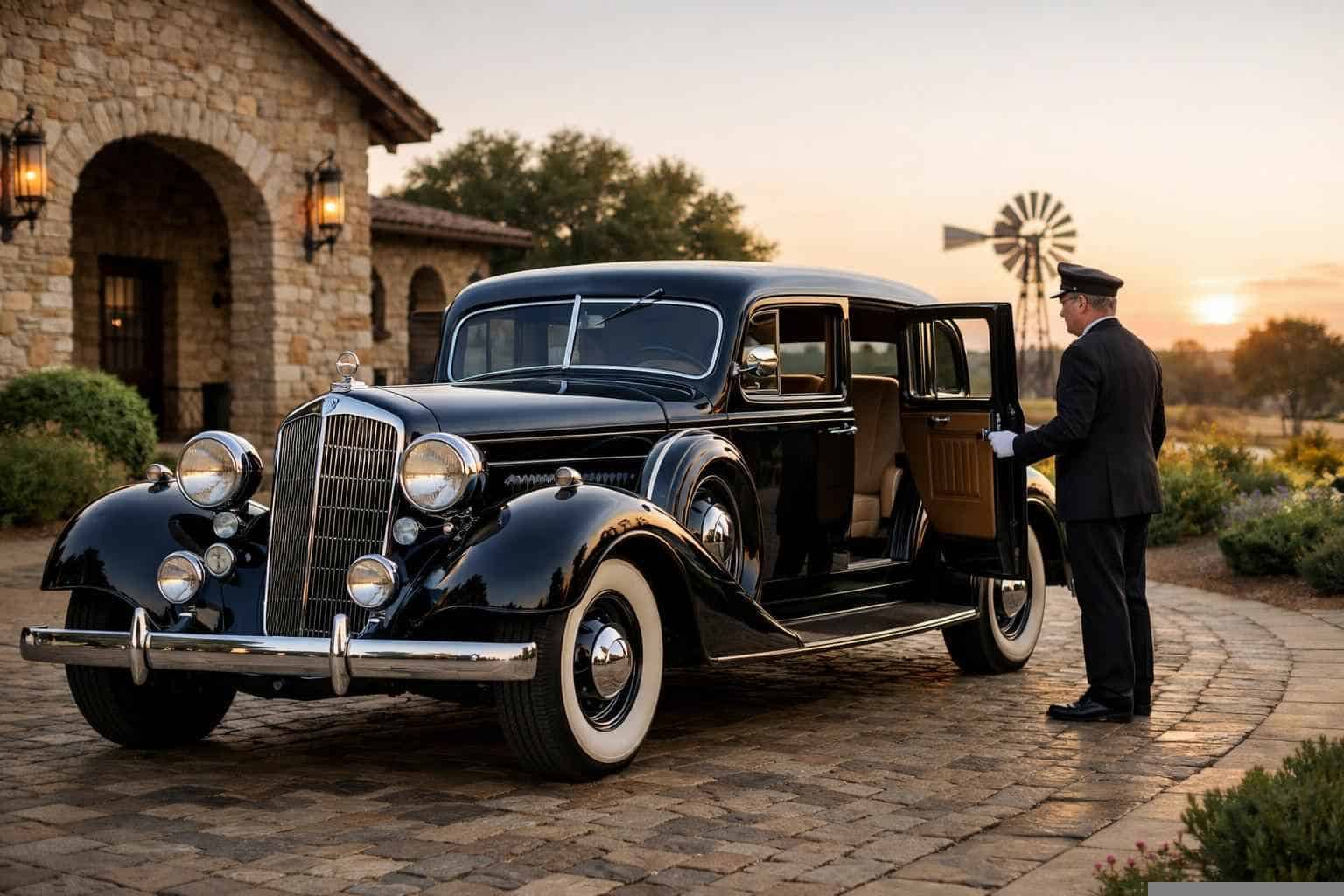 Schertz Texas Antique Vehicle Rental with Driver