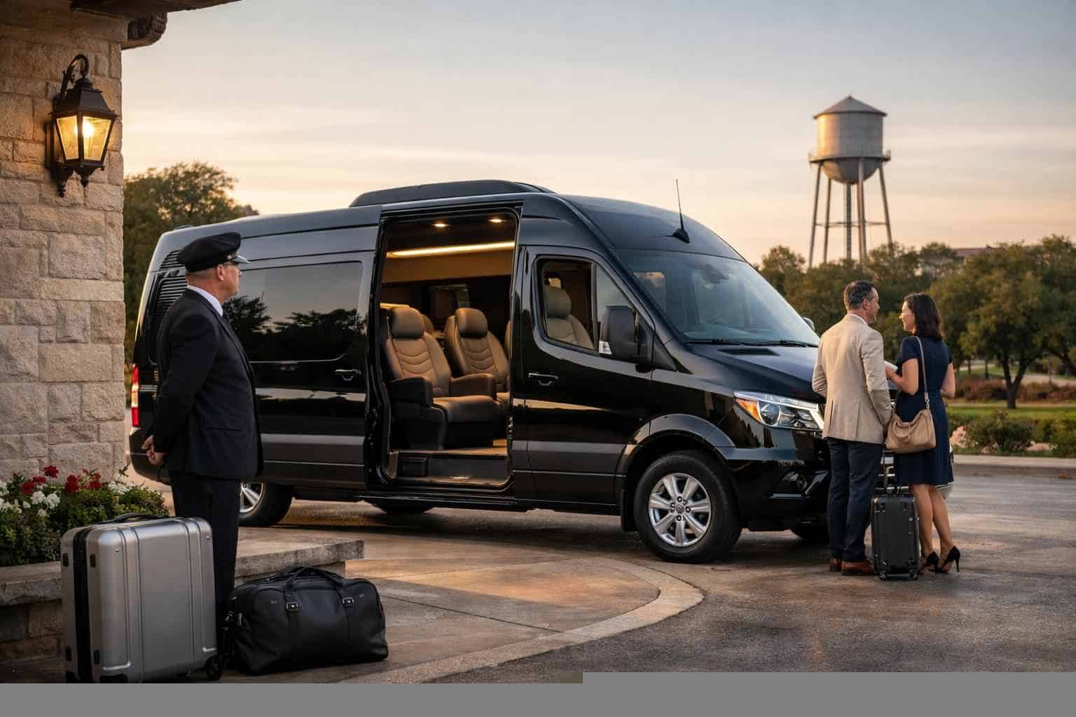Schertz Texas Passenger Van with Driver