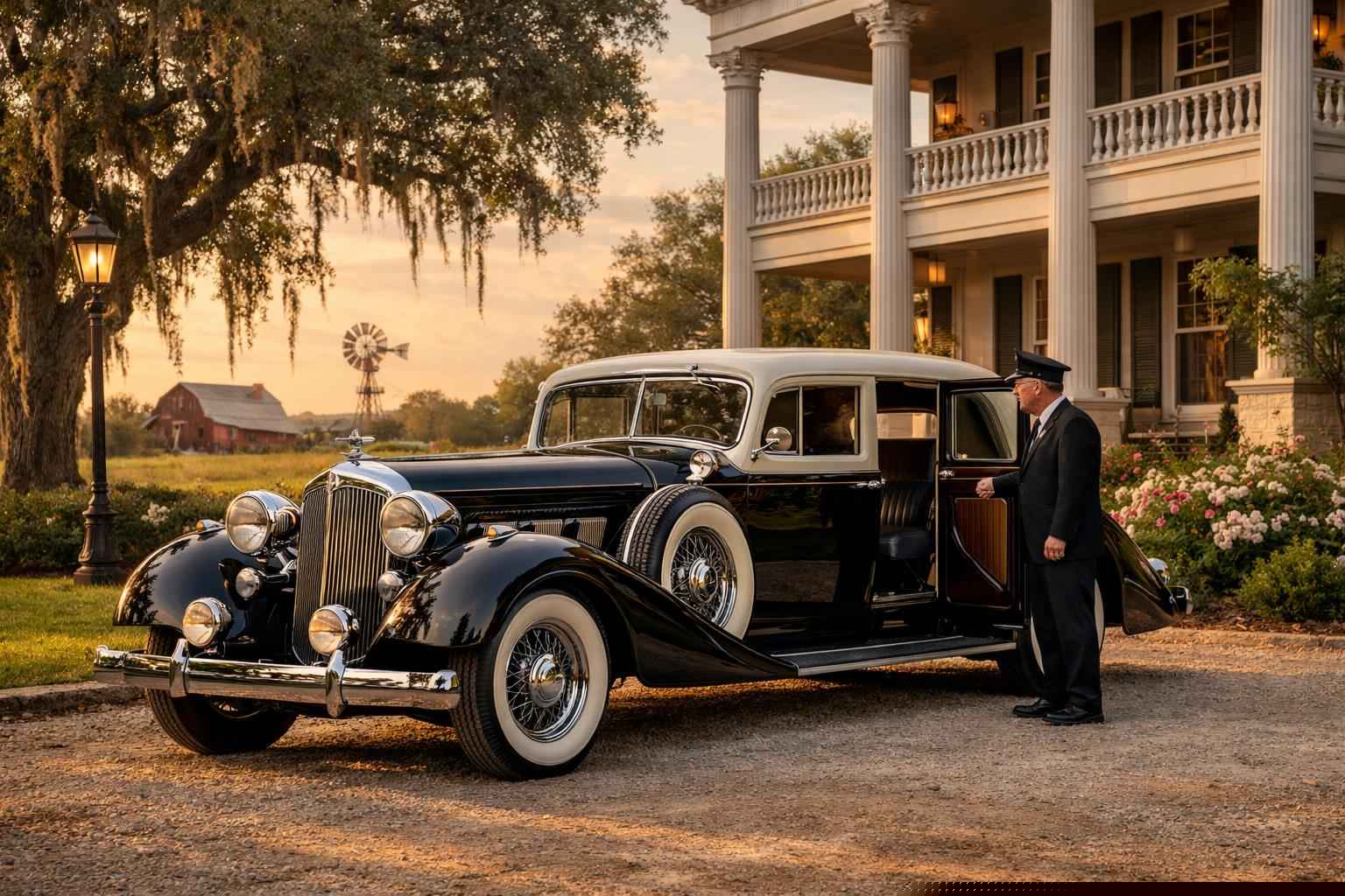 Seguin Texas Antique Vehicle Rental with Driver