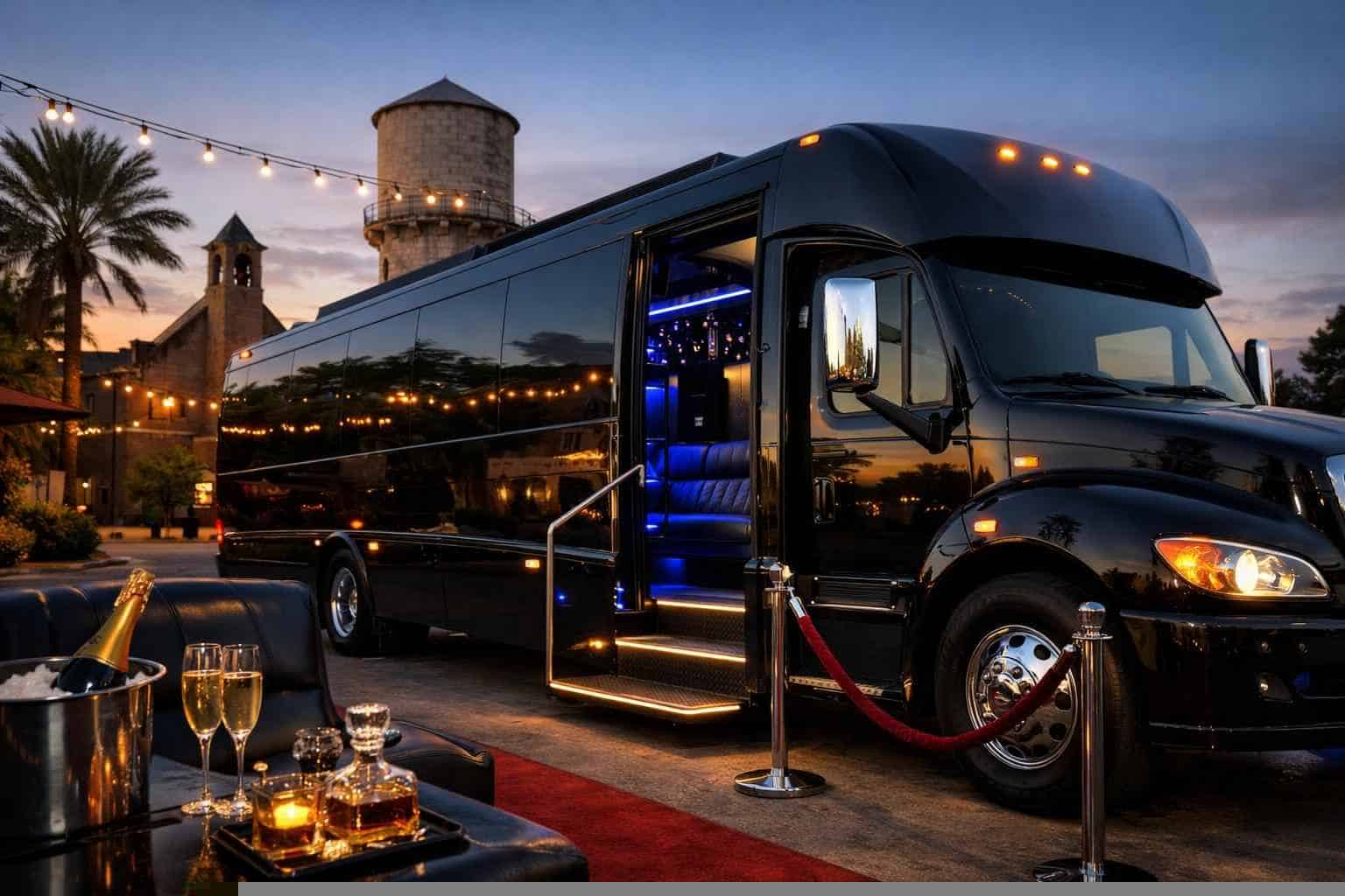 Seguin Texas Black Party Bus Rental
