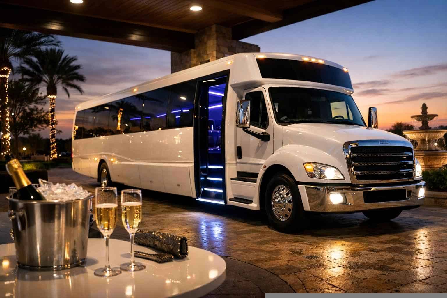 Seguin Texas White Party Bus Rental