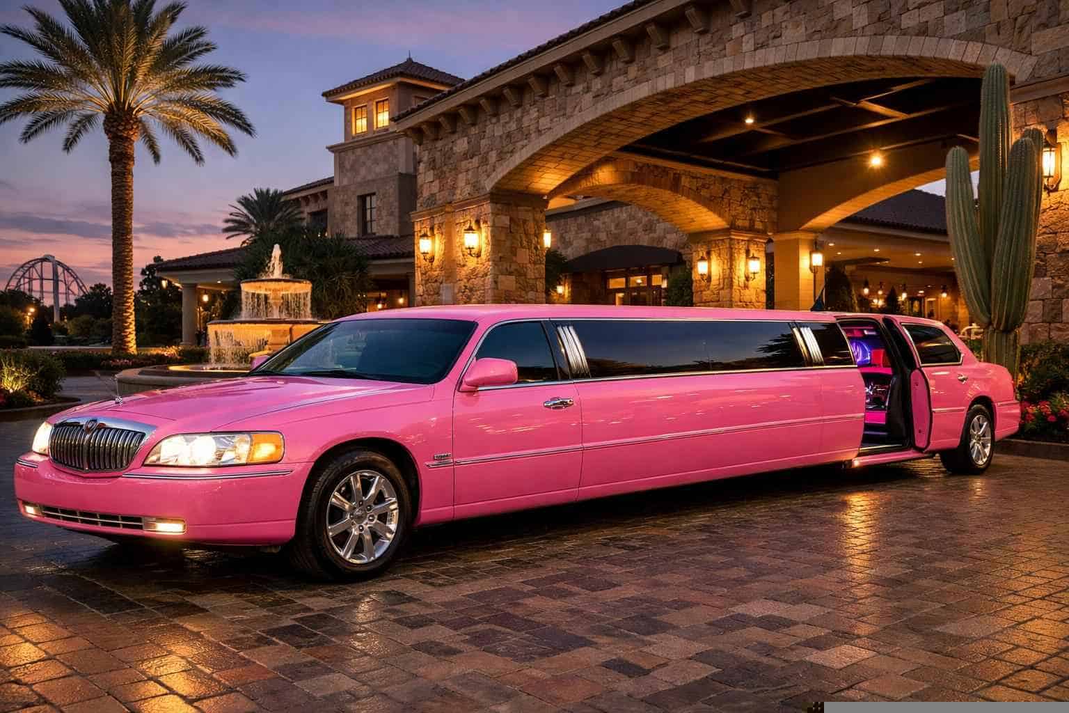 Selma Texas Pink Limo Rental