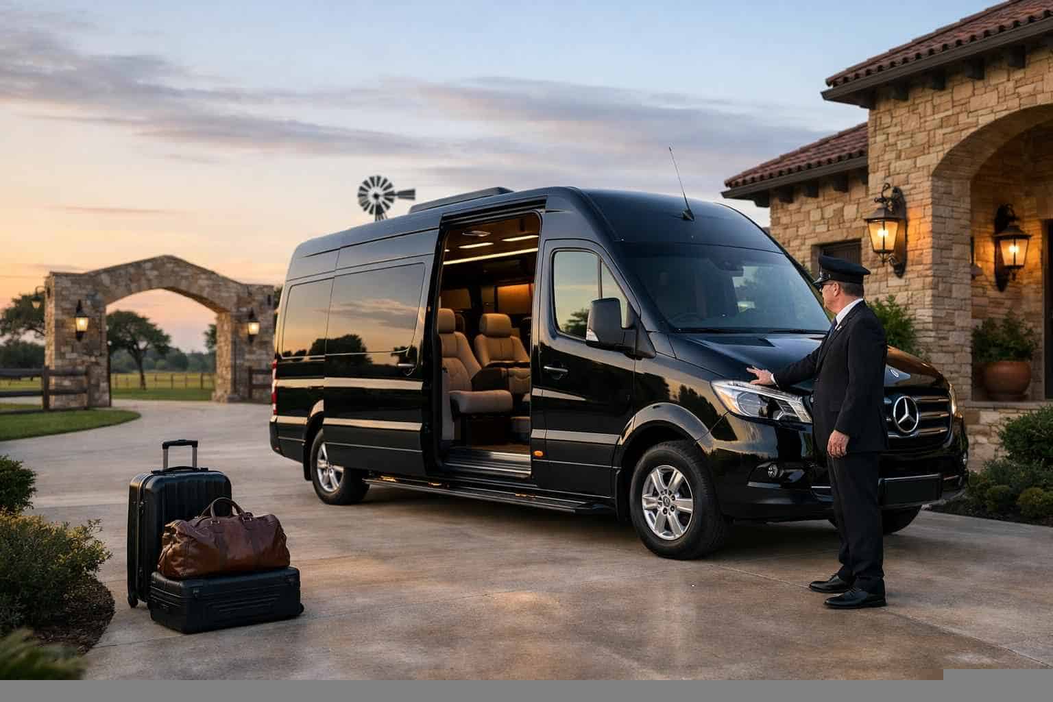 Sprinter Van Service with Driver Seguin TX