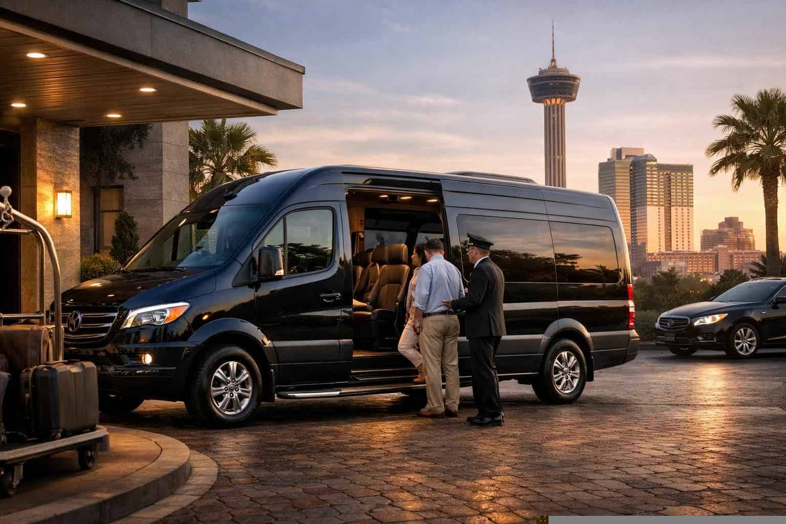 Universal City Texas Passenger Van with Driver