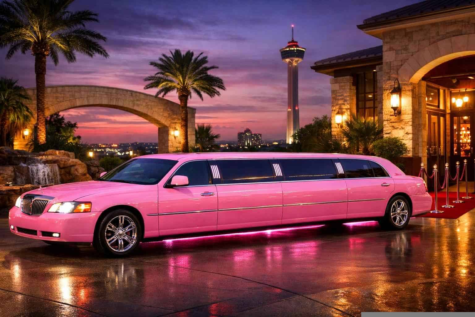 Universal City Texas Pink Limo Rental