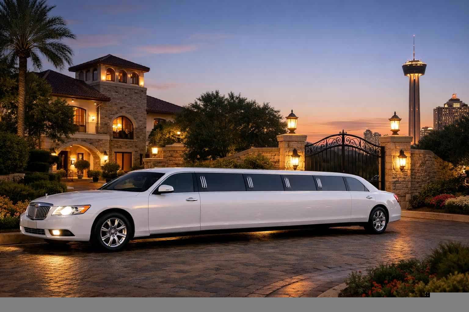 White Limo Rental Alamo Heights TX