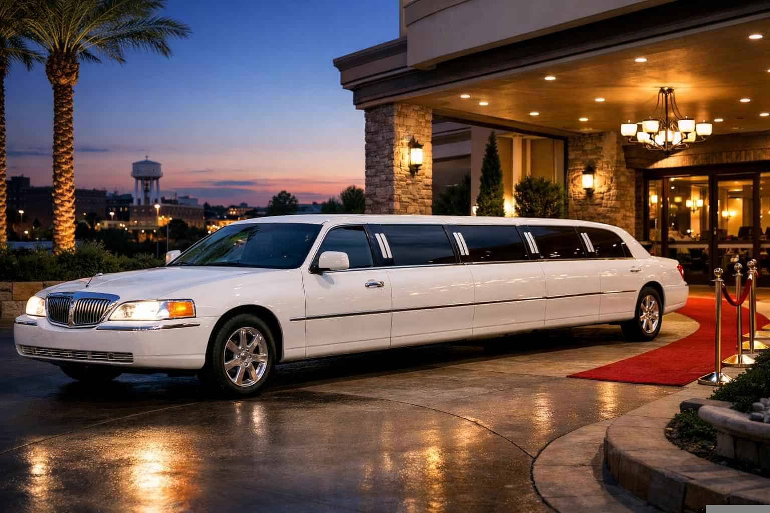 White Limo Rental Converse TX