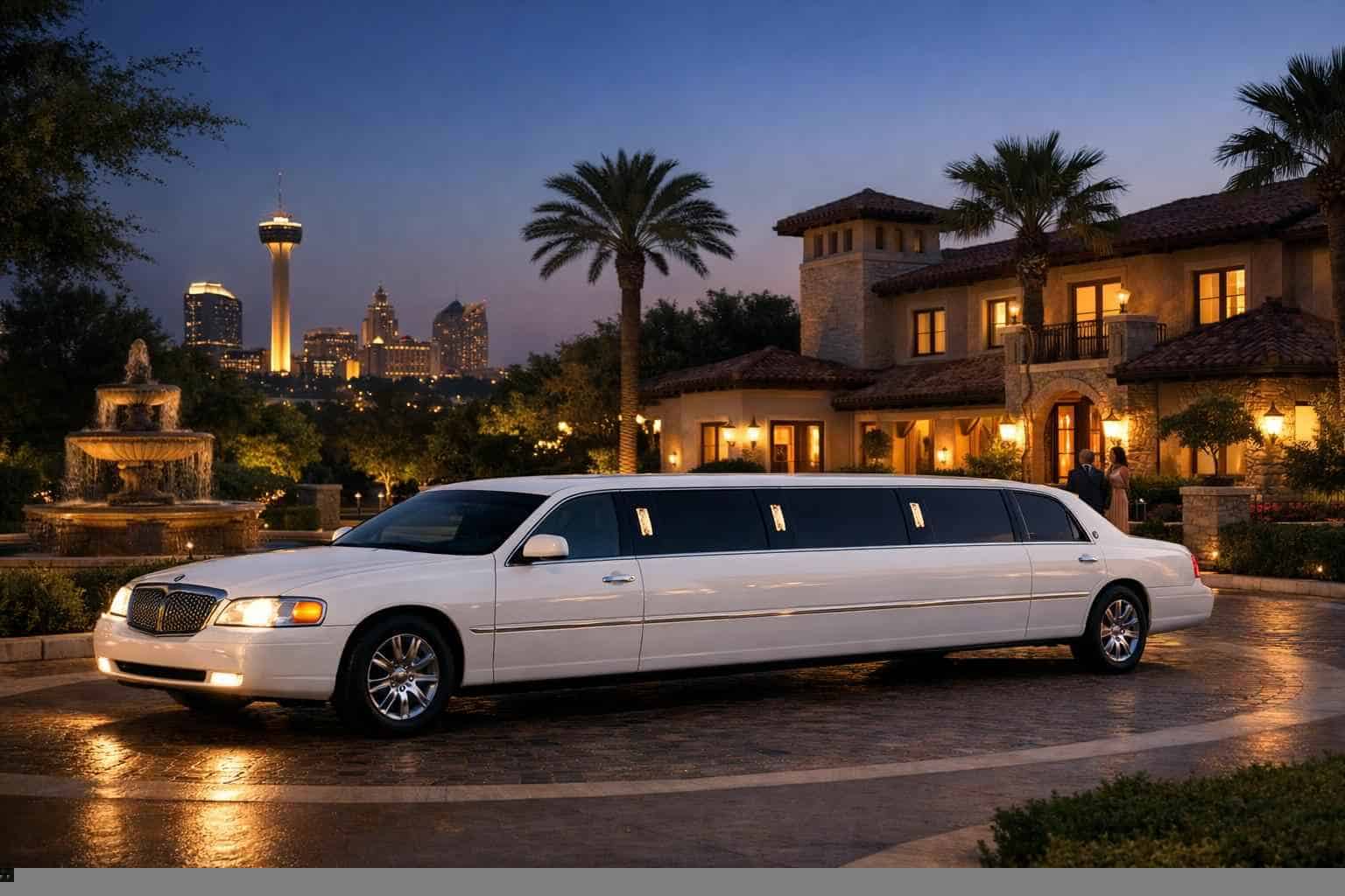 White Limo Rental Near Me Alamo Heights TX