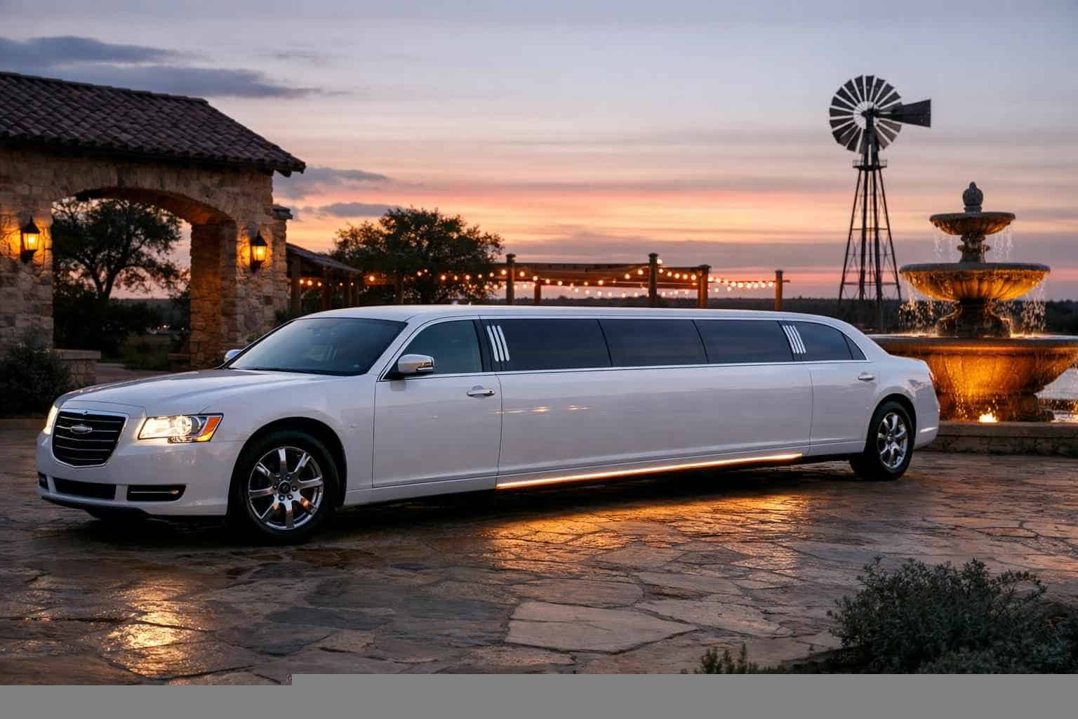 White Limo Rental Near Me Cibolo TX