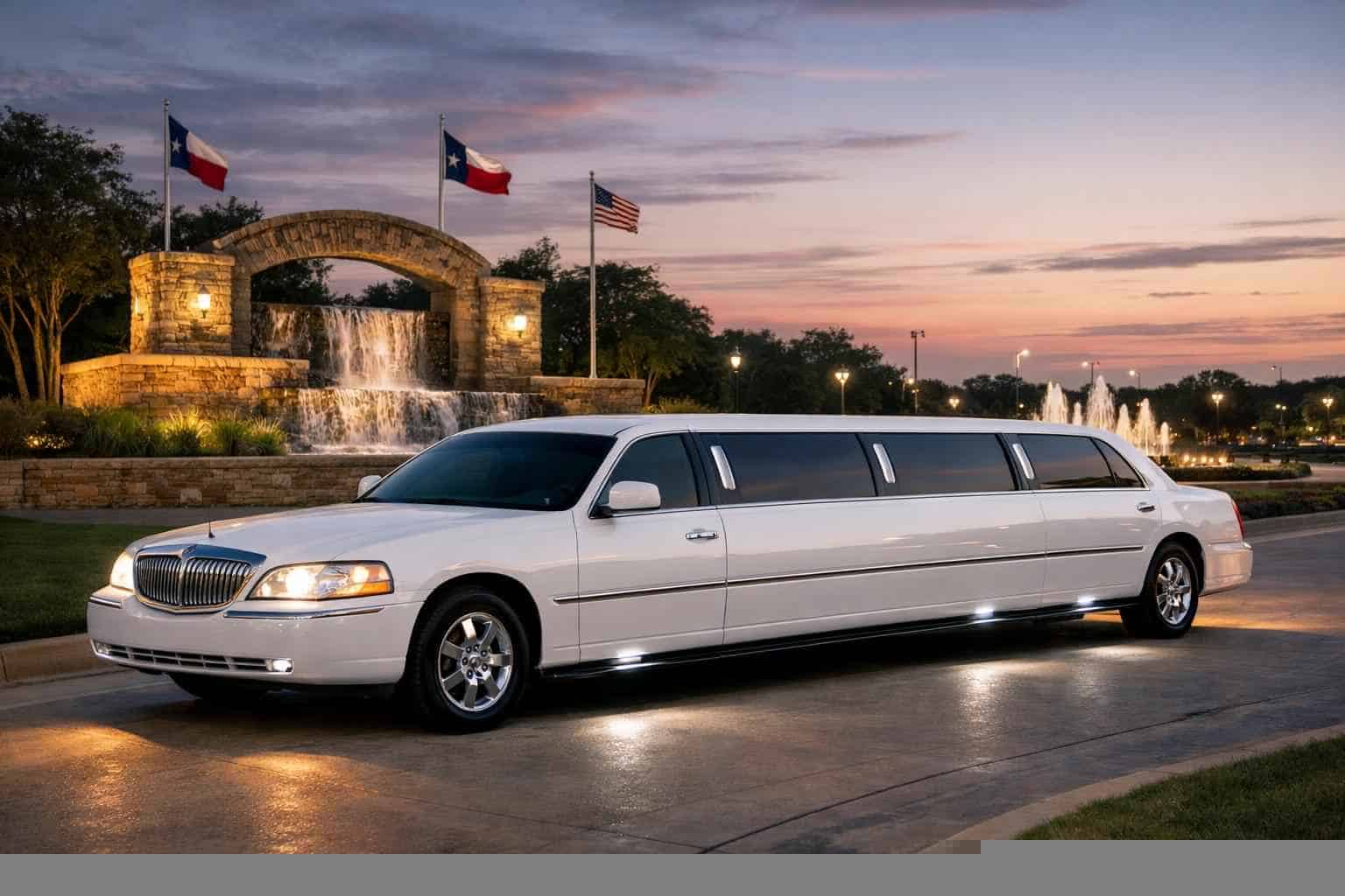 White Limo Rental Near Me Converse TX