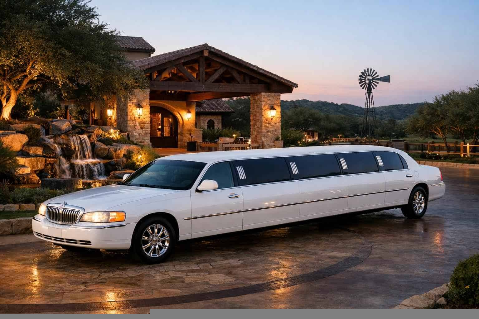 White Limo Rental Near Me Helotes TX