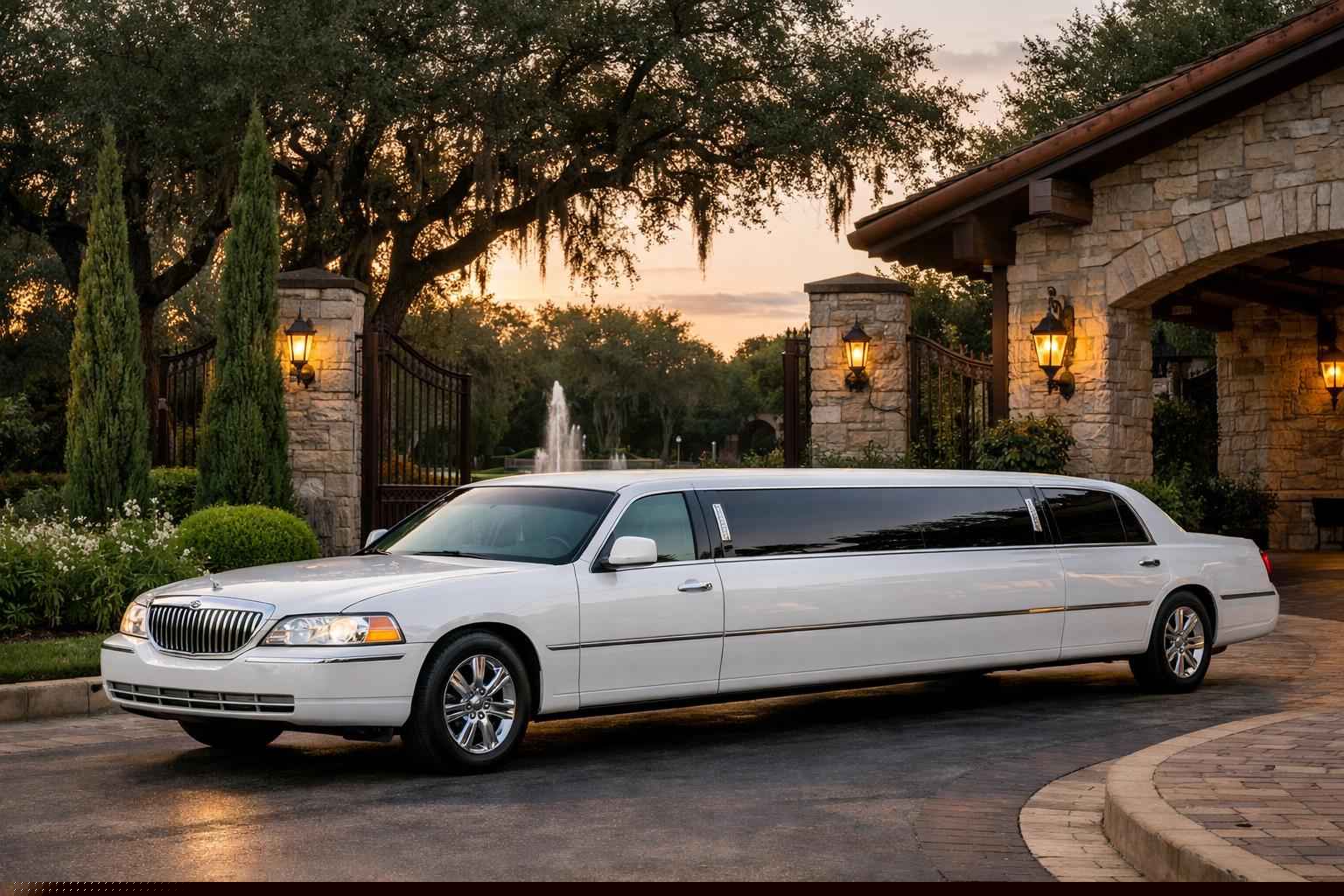 White Limo Rental Near Me Live Oak TX
