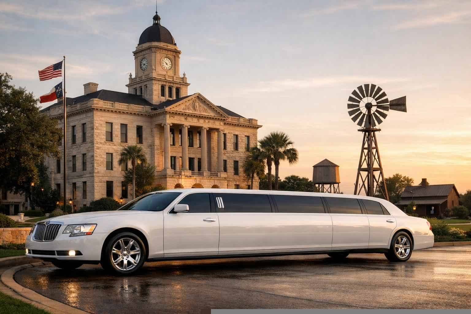 White Limo Rental Near Me Seguin TX