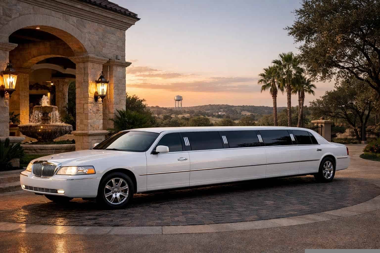 White Limo Rental Near Me Selma TX