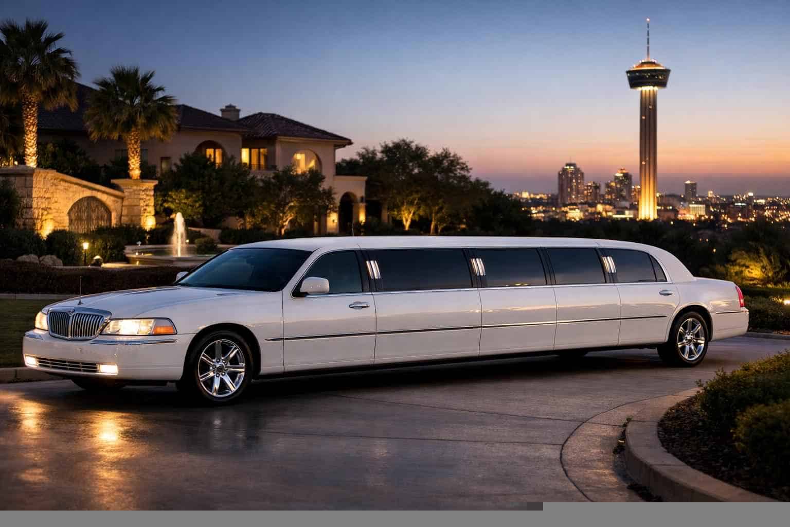 White Limo Rental Near Me Windcrest TX