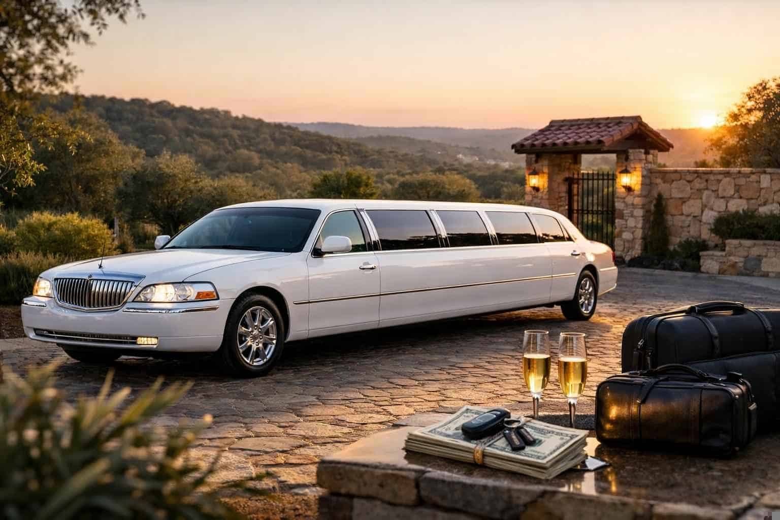 White Limo Rental Prices in Bulverde TX
