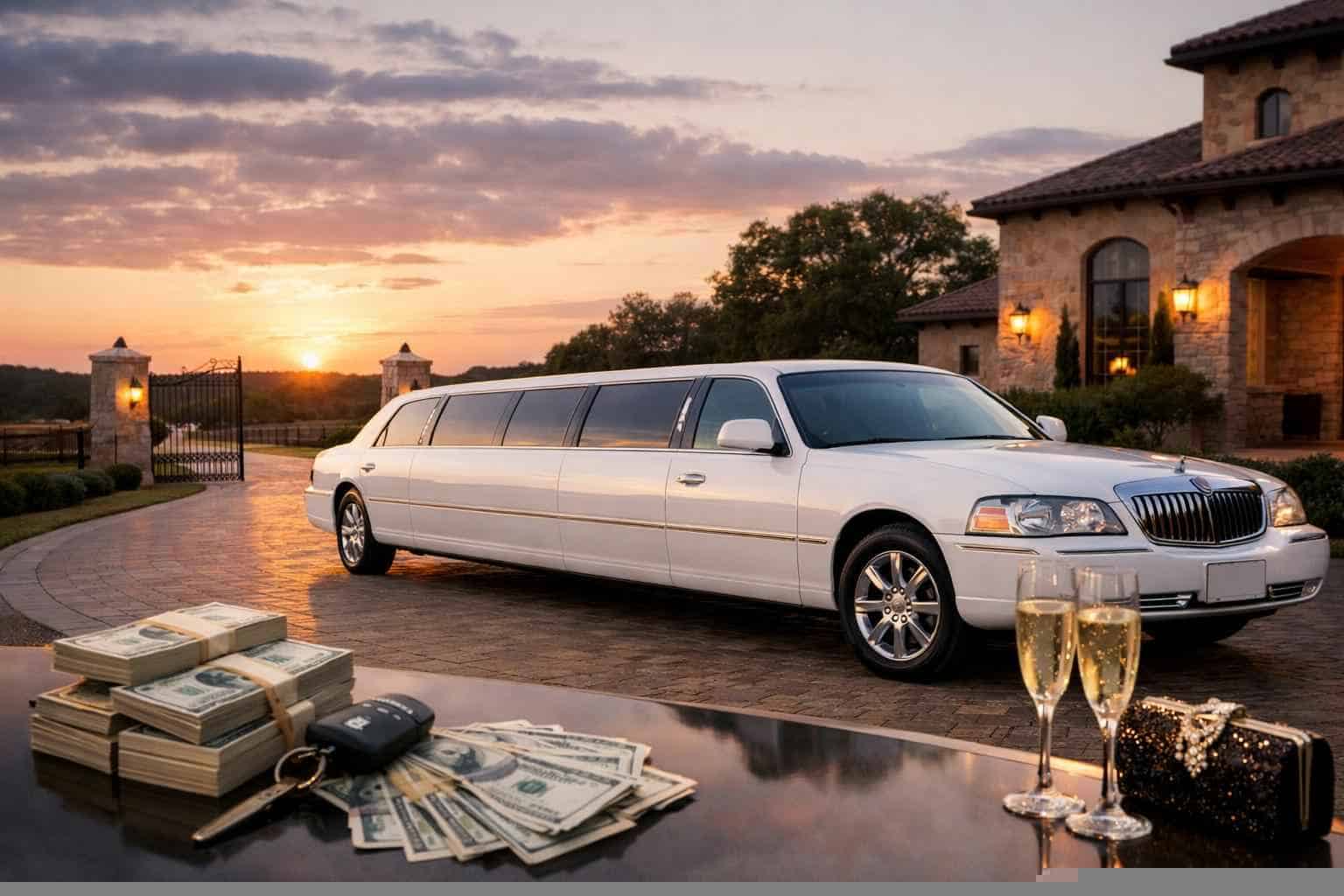 White Limo Rental Prices in Cibolo TX