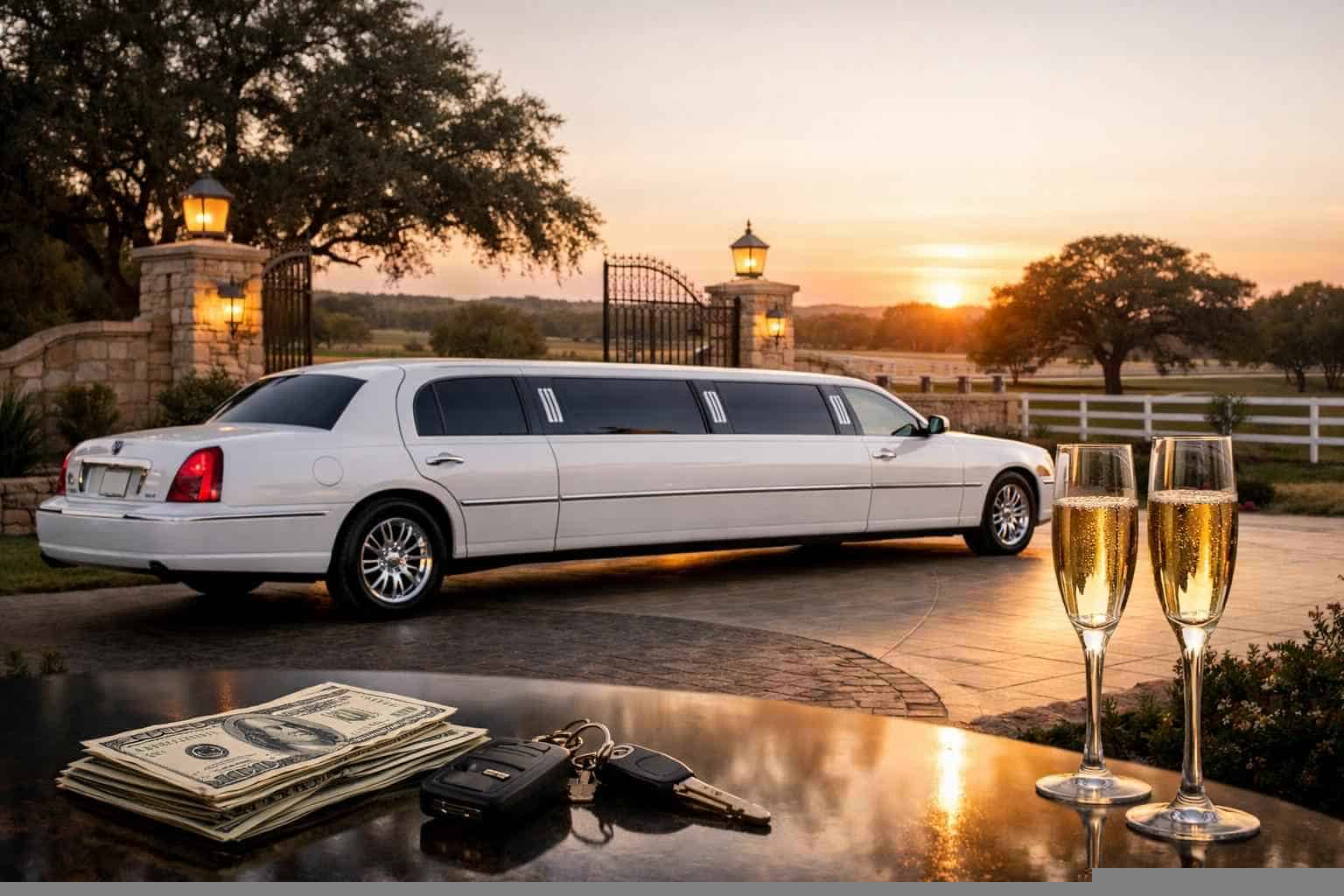 White Limo Rental Prices In Floresville TX