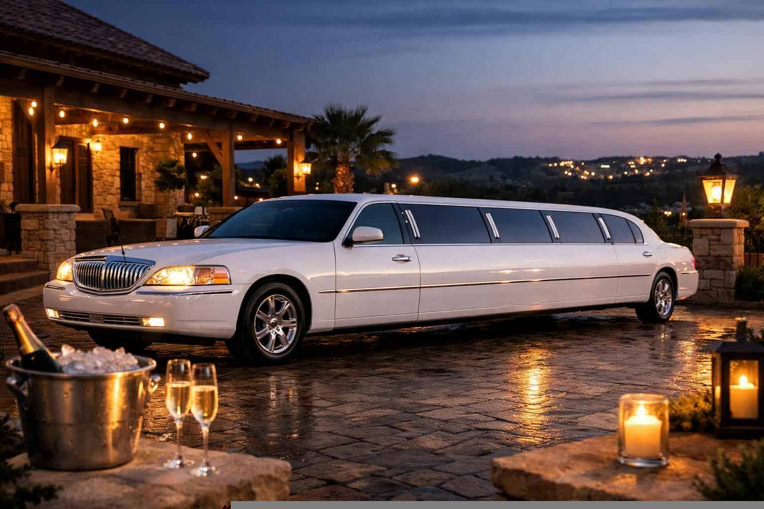 White Limo Rental Prices in Helotes TX