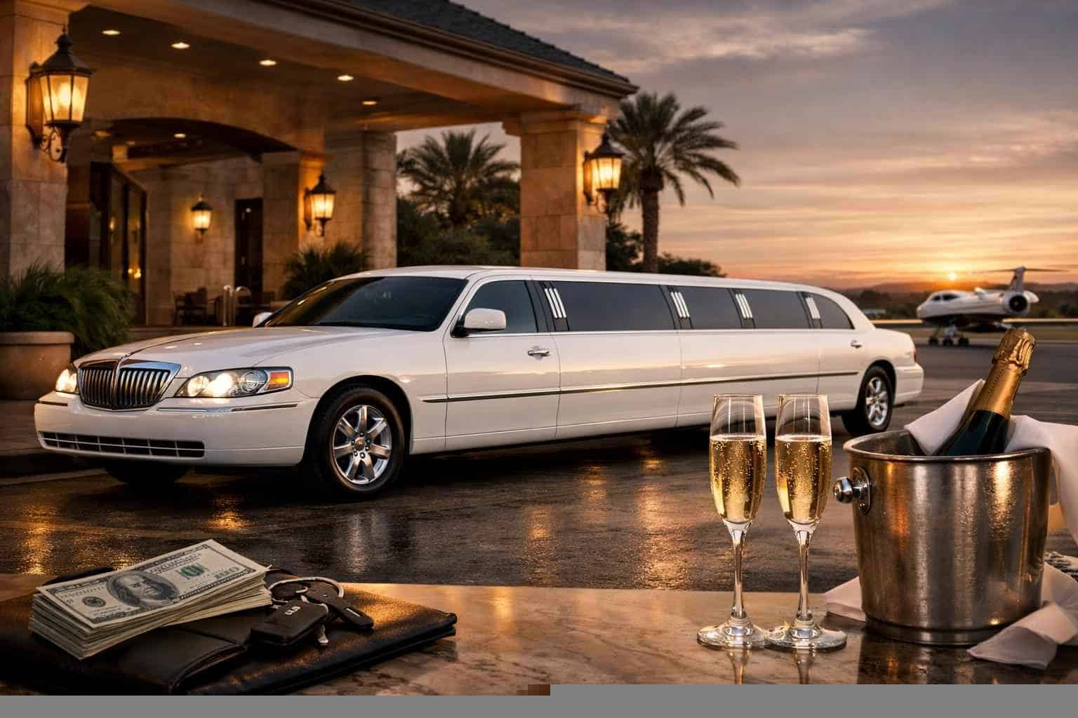 White Limo Rental Prices in Pleasanton TX