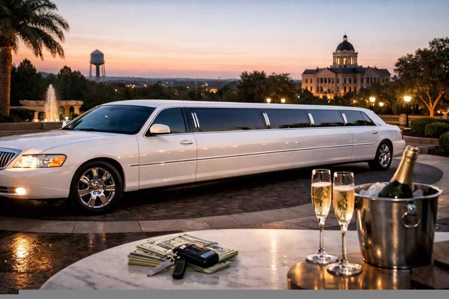 White Limo Rental Prices in Seguin TX