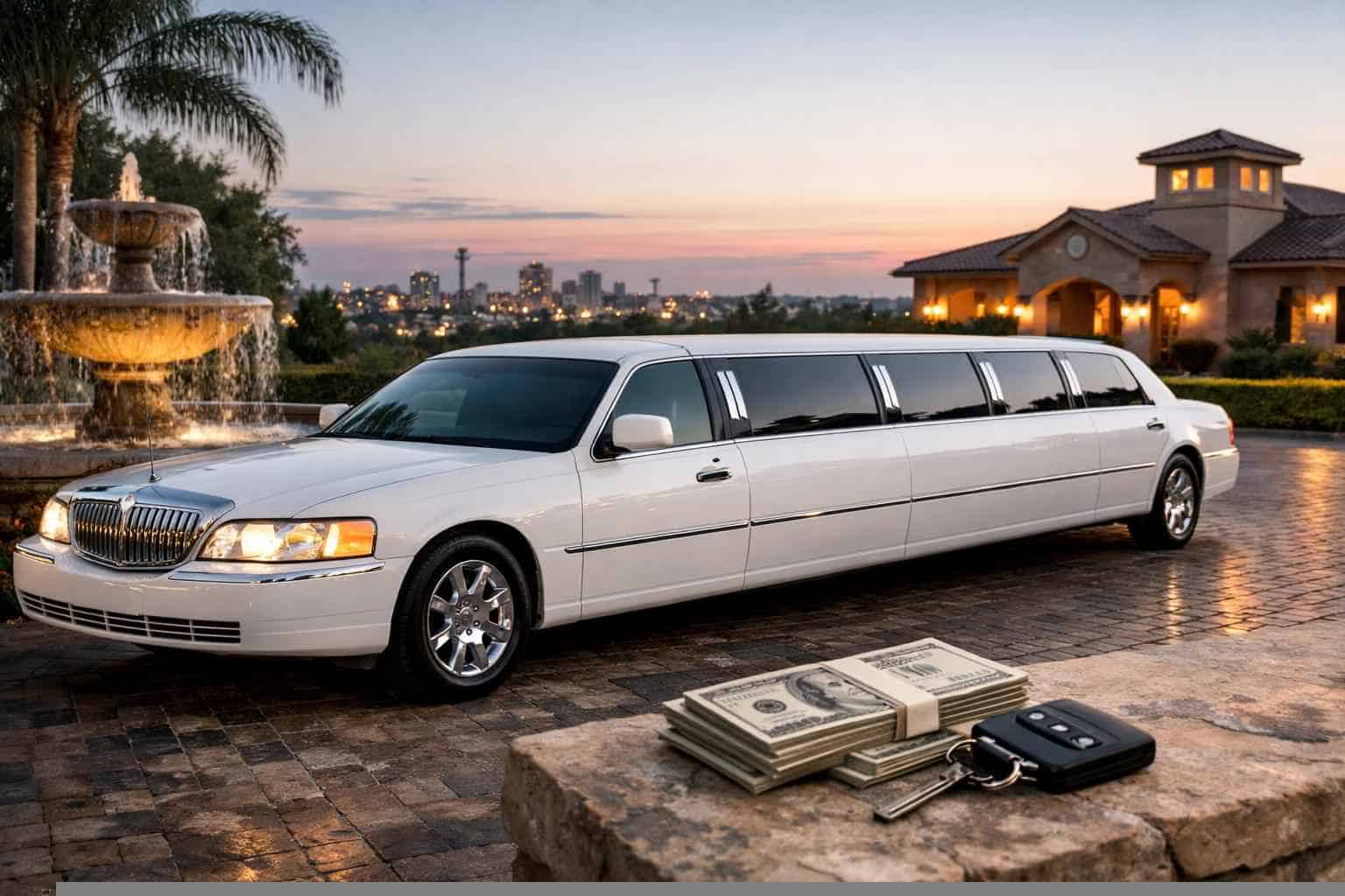 White Limo Rental Prices in Windcrest TX