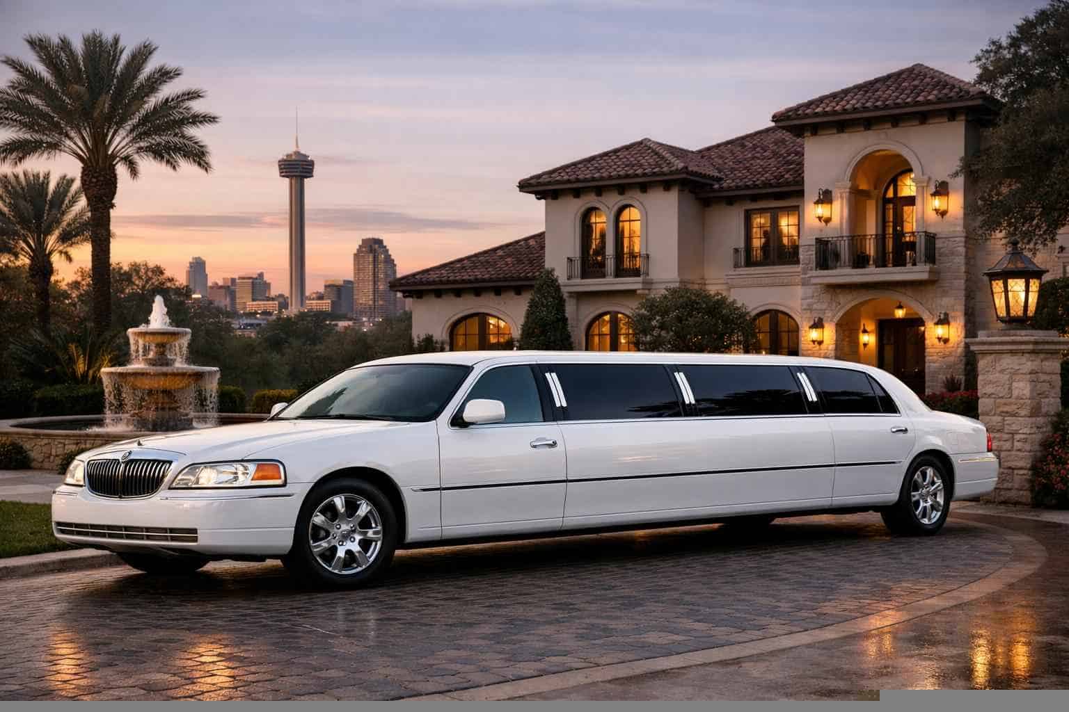 White Limo Rental Services in Alamo Heights Texas