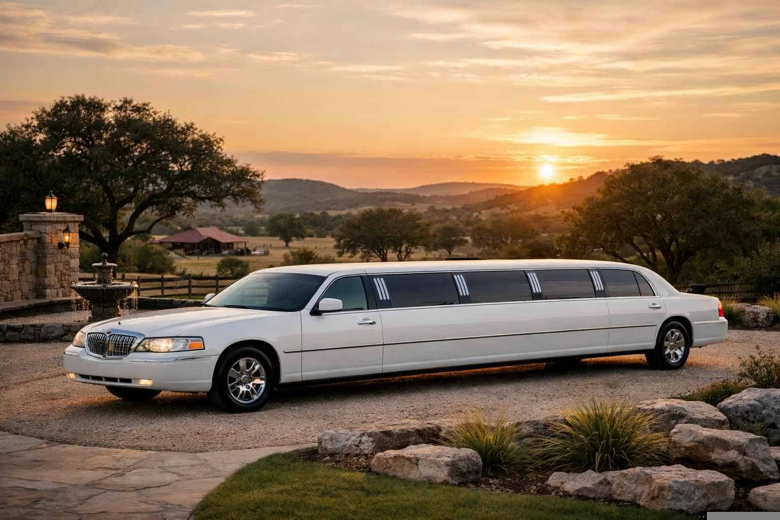 White Limo Rental Services in Boerne Texas