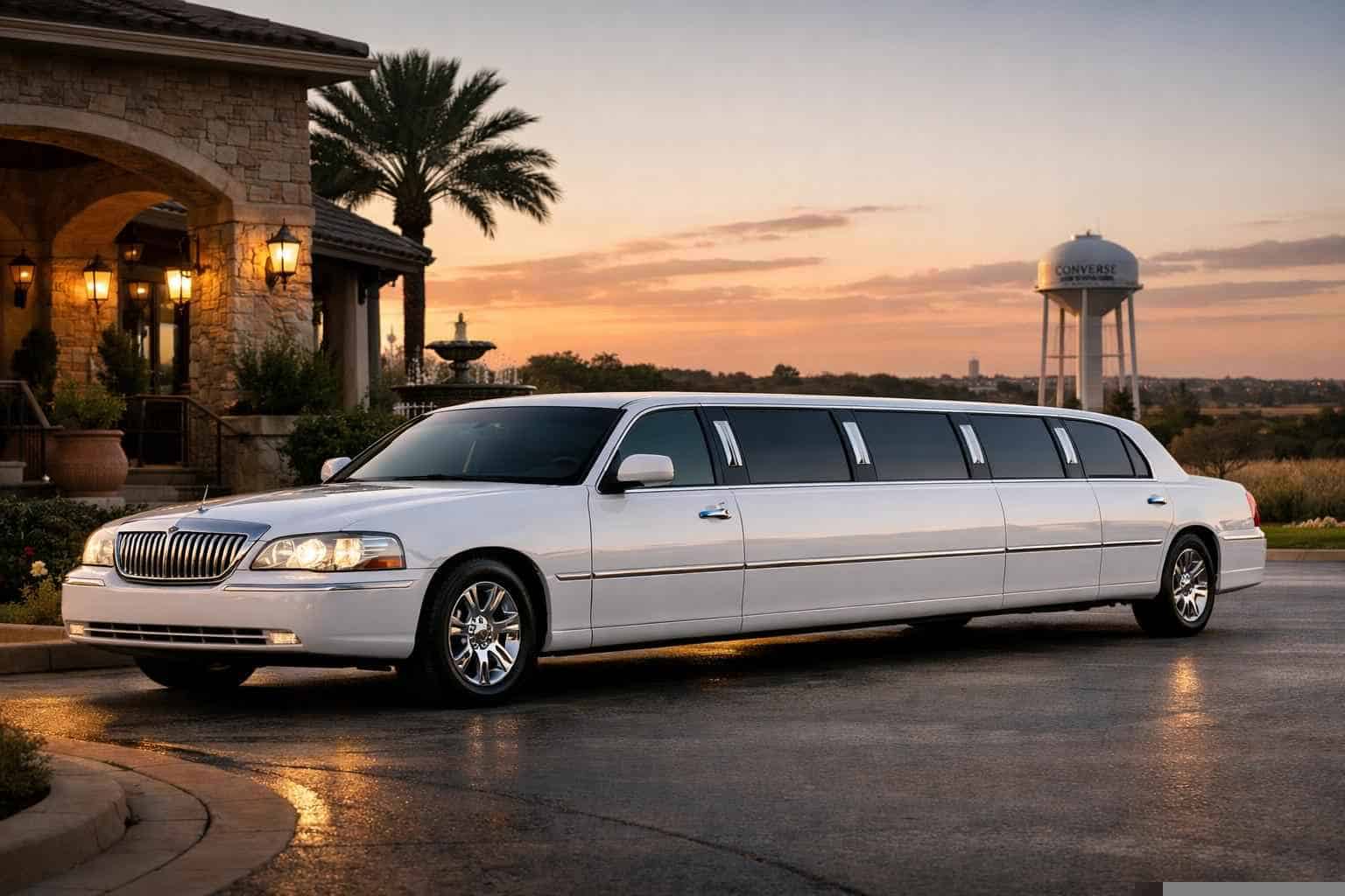 White Limo Rental Services in Converse Texas