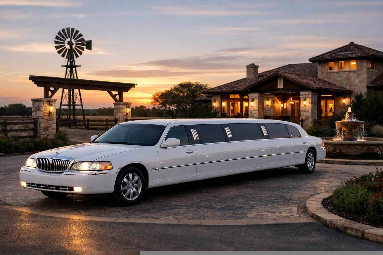 White Limo Rental Services in Pleasanton Texas