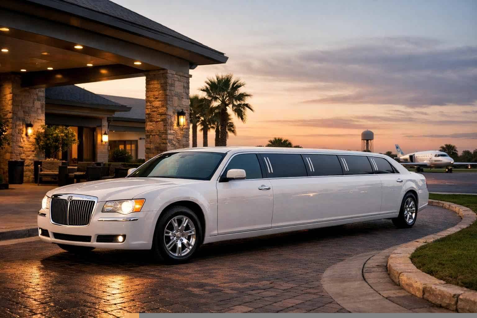 White Limo Rental Services in Schertz Texas