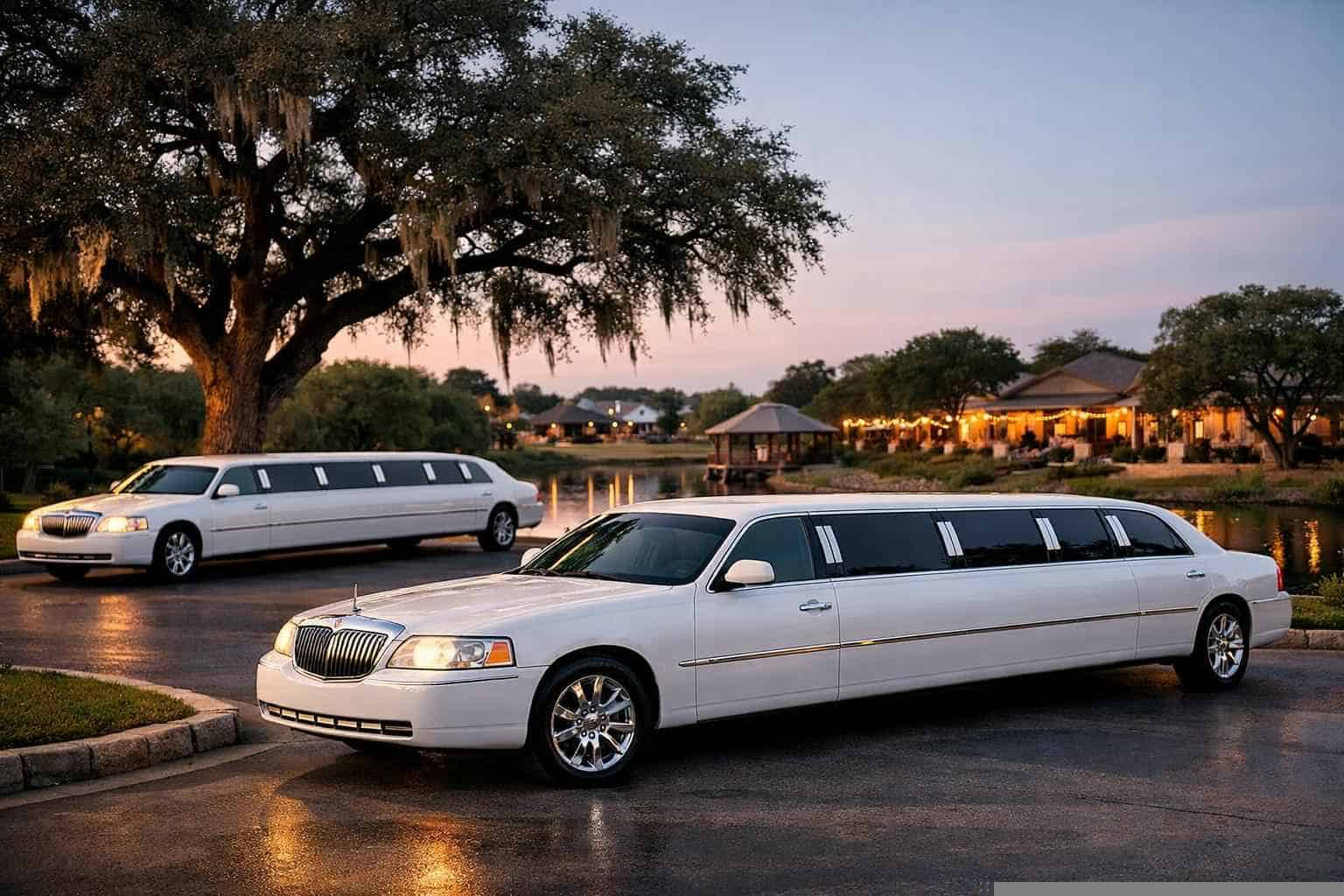 White Limousines in Live Oak Texas