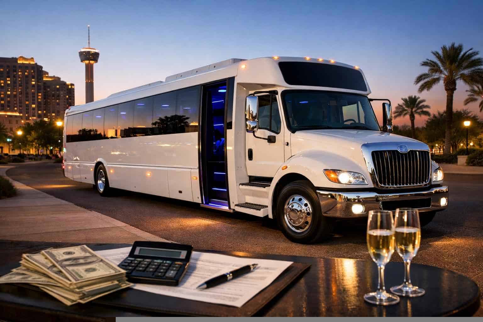 White Party Bus Rental Prices in Windcrest TX