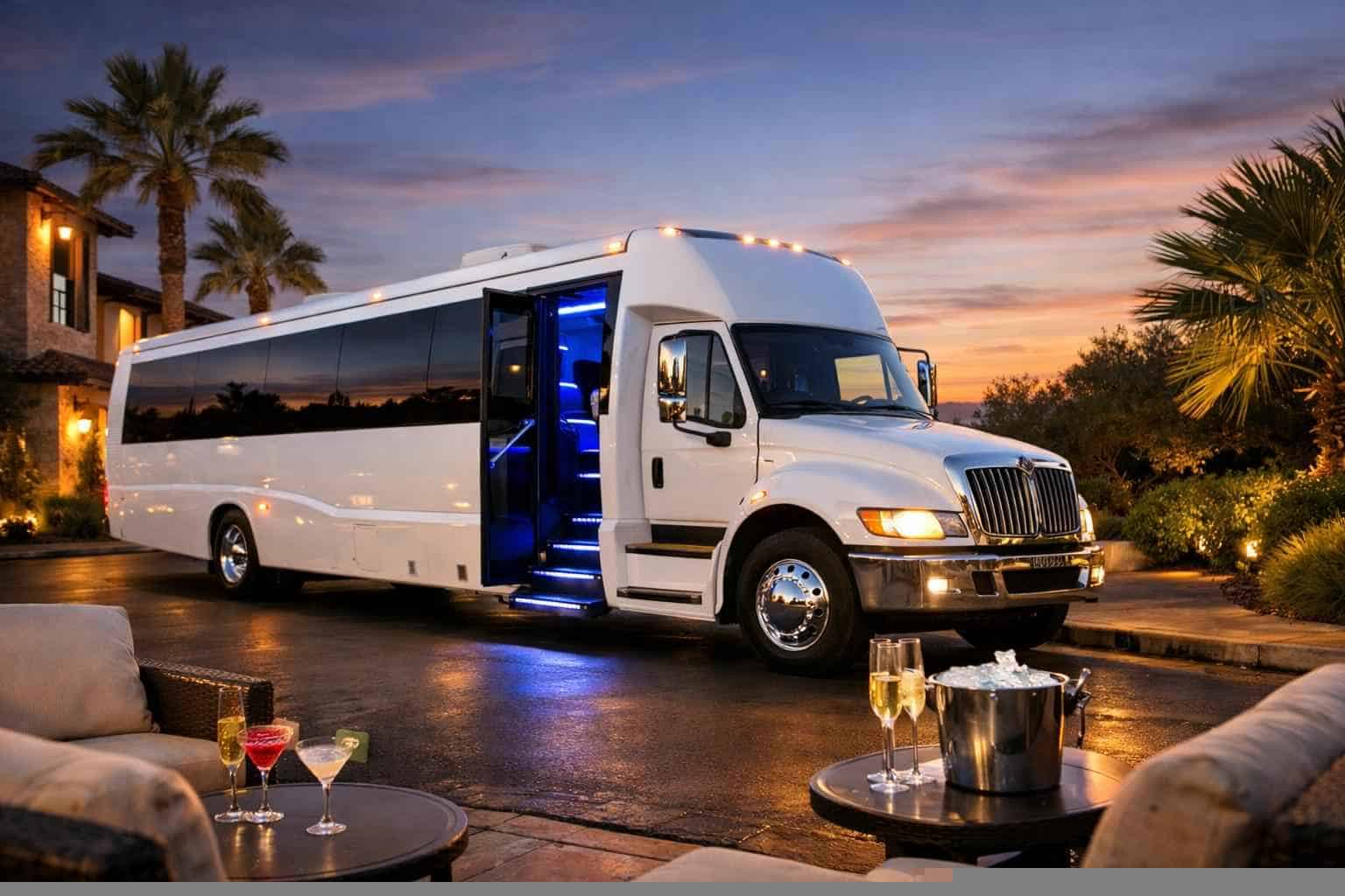 White Party Bus Rental Selma TX