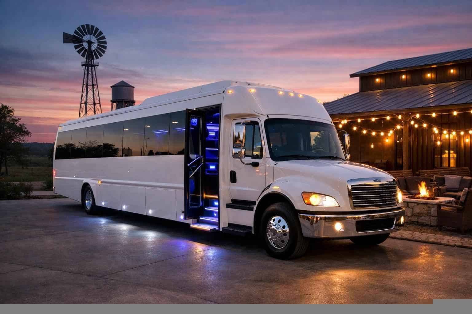 White Party Buses in Cibolo Texas