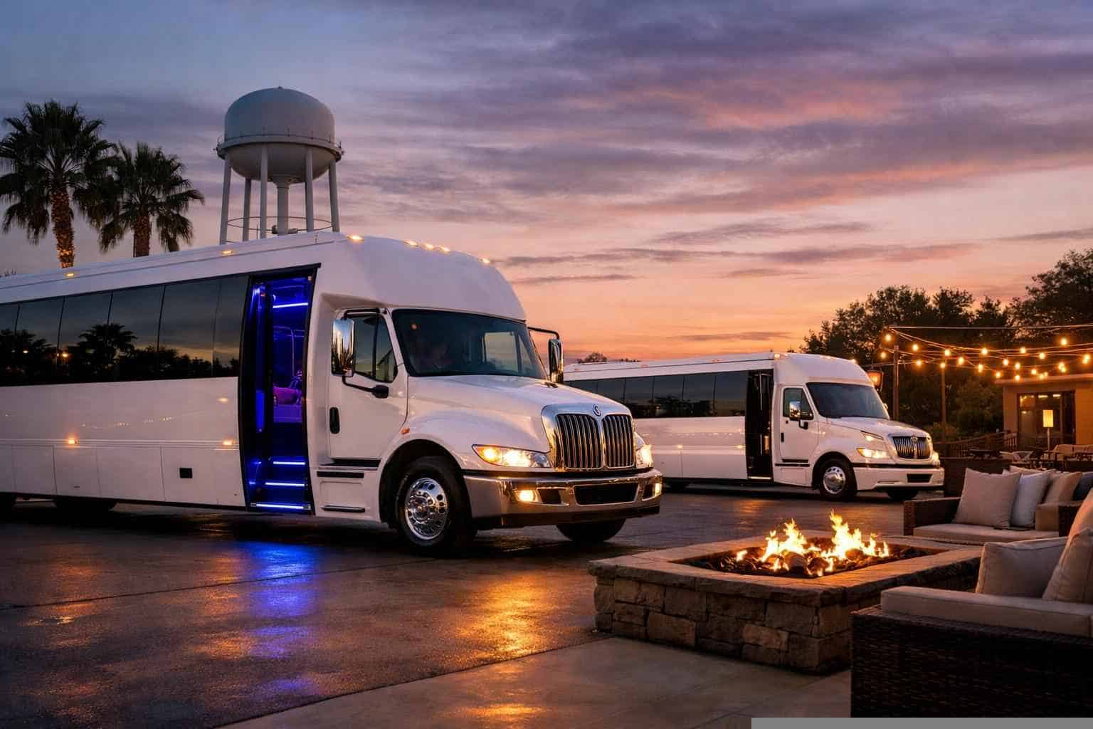 White Party Buses in Converse Texas