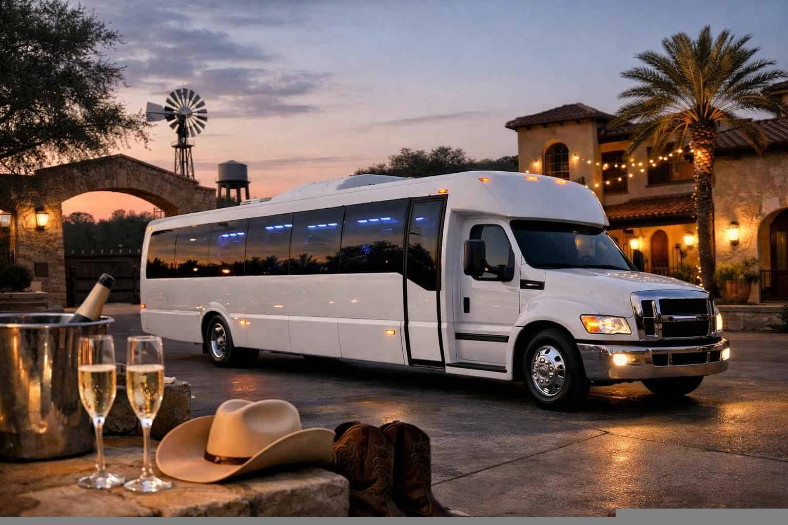 White Party Buses in Seguin Texas