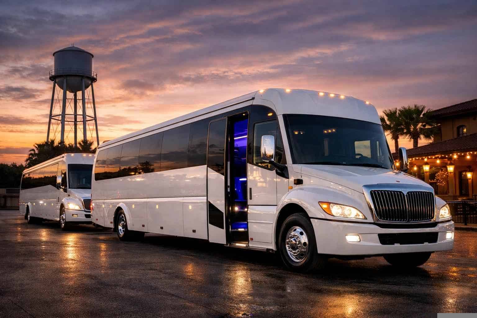 White Party Buses in Selma Texas