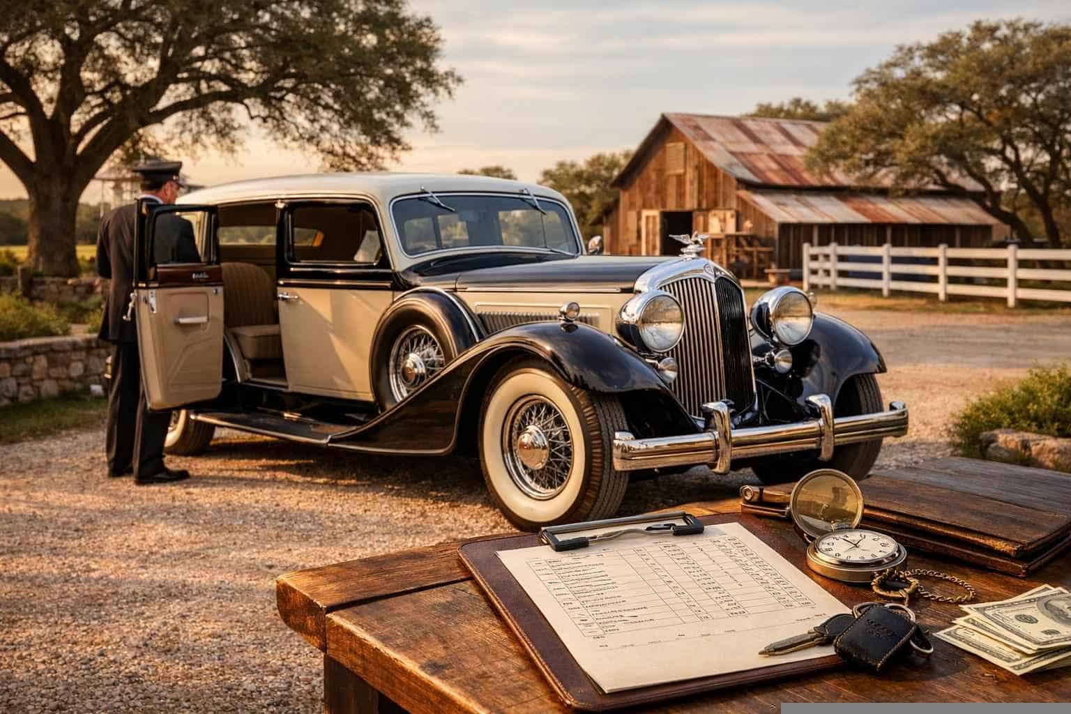 Antique Vehicle Rental with Driver Prices in Kirby TX