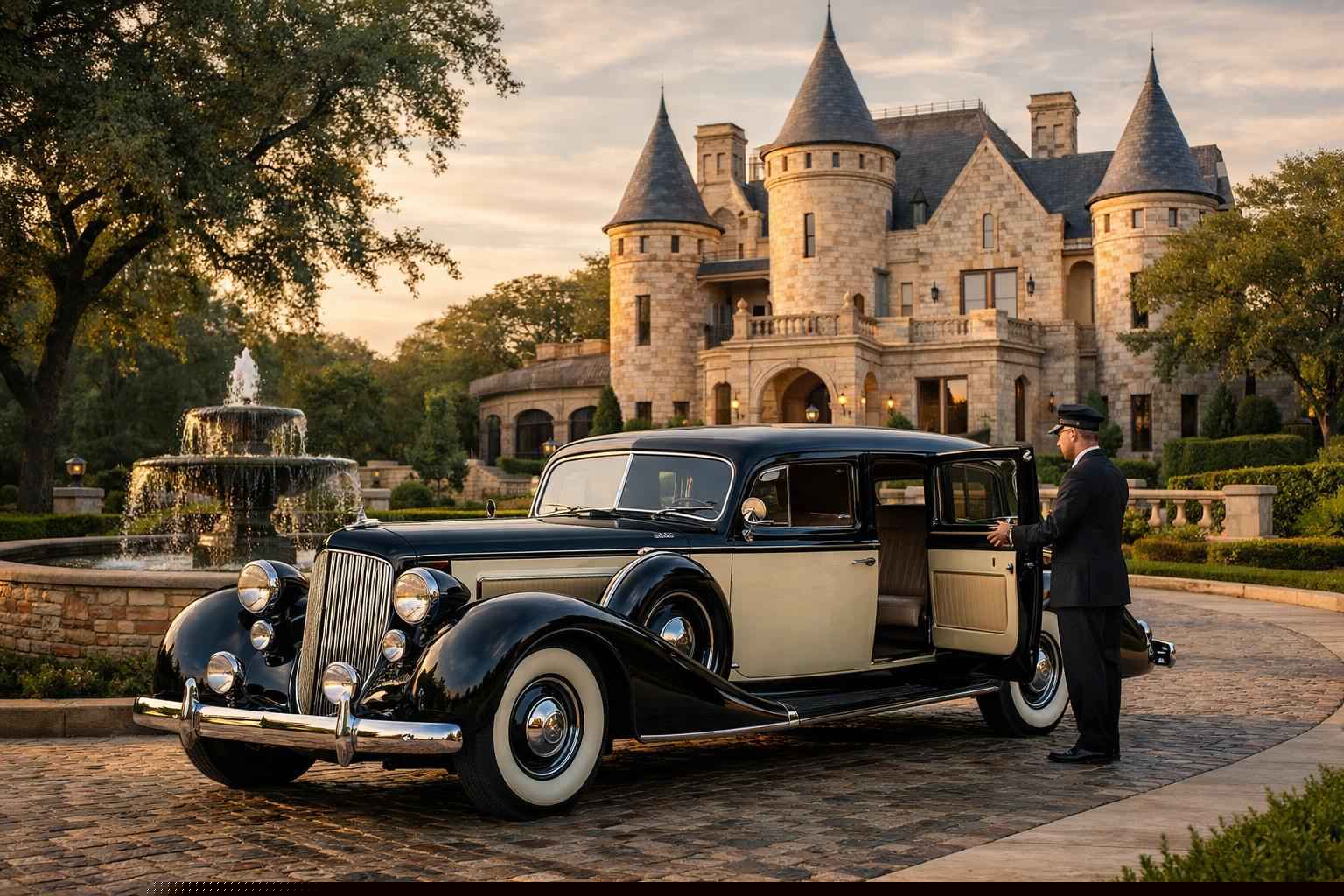 Antique Vehicle Rental with Driver Services in Castle Hills Texas