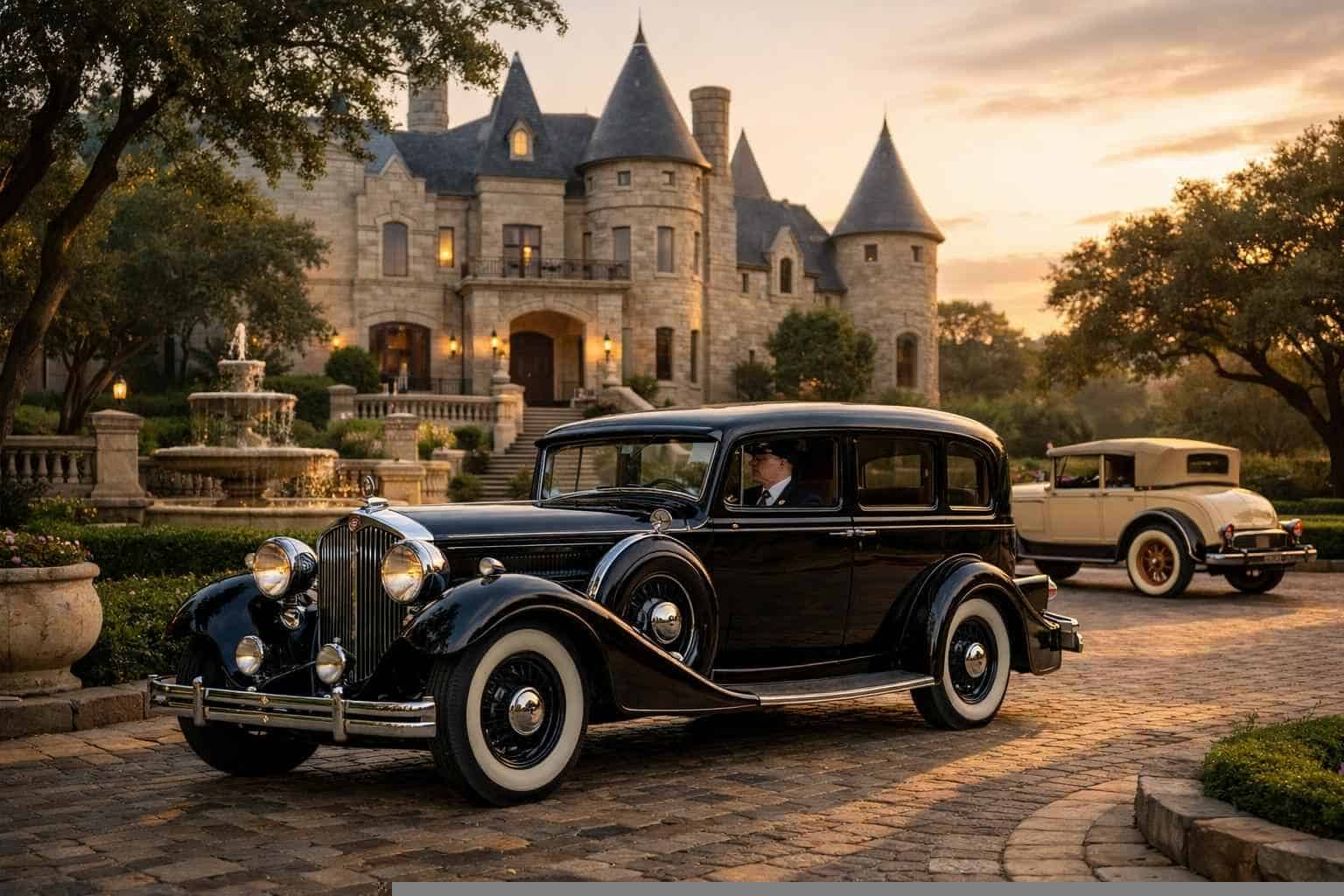 Antique Vehicles with Driver in Castle Hills Texas