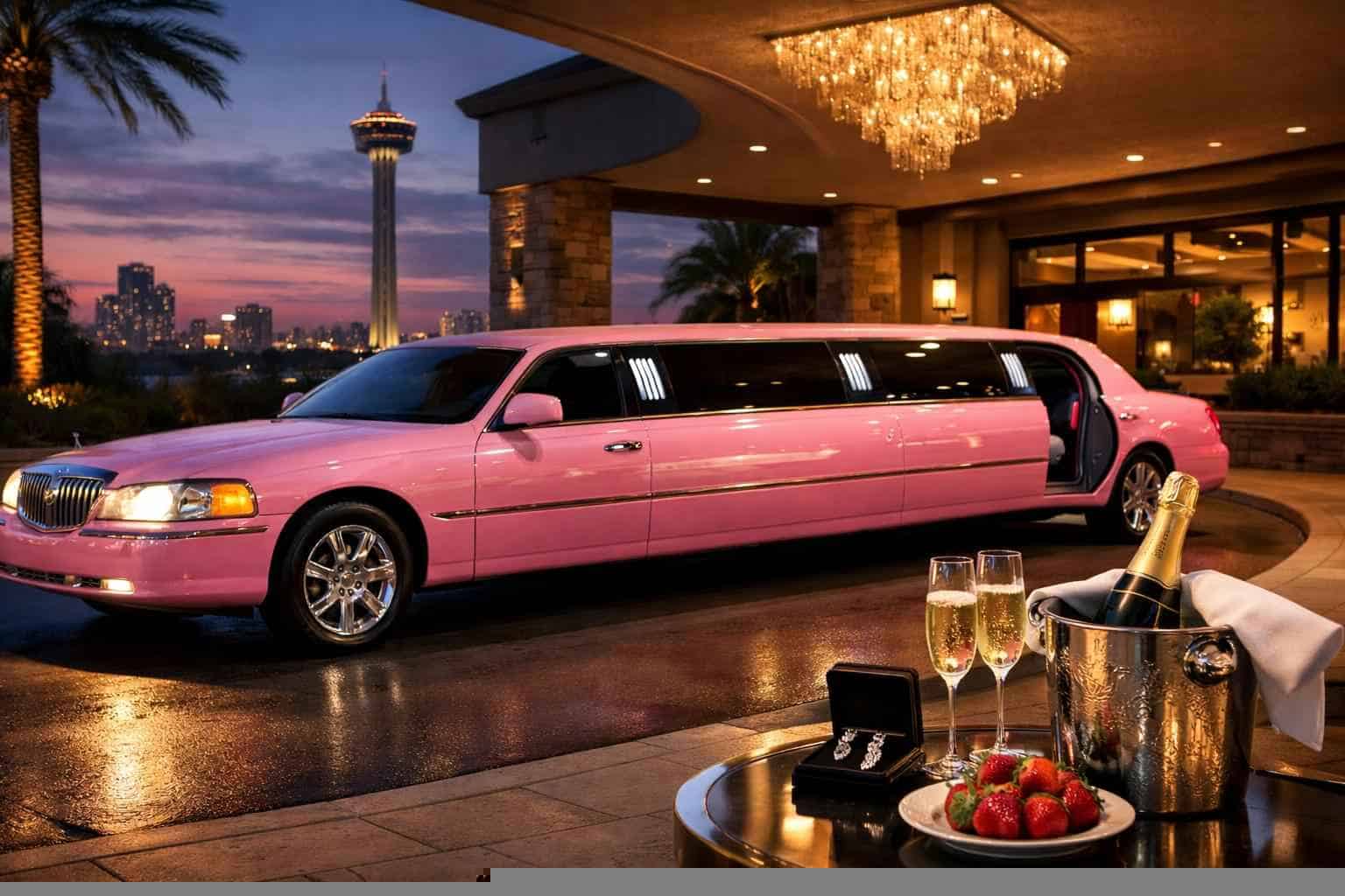 Best Pink Limo Rental in Kirby Texas