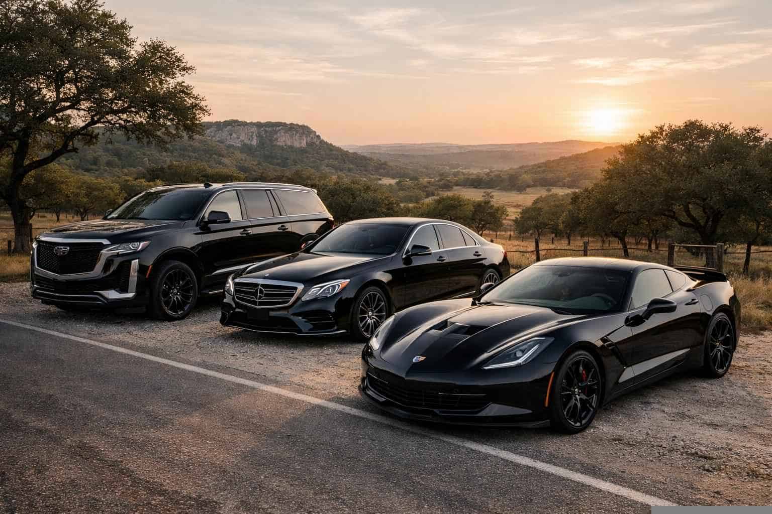 Black Cars in Bulverde Texas