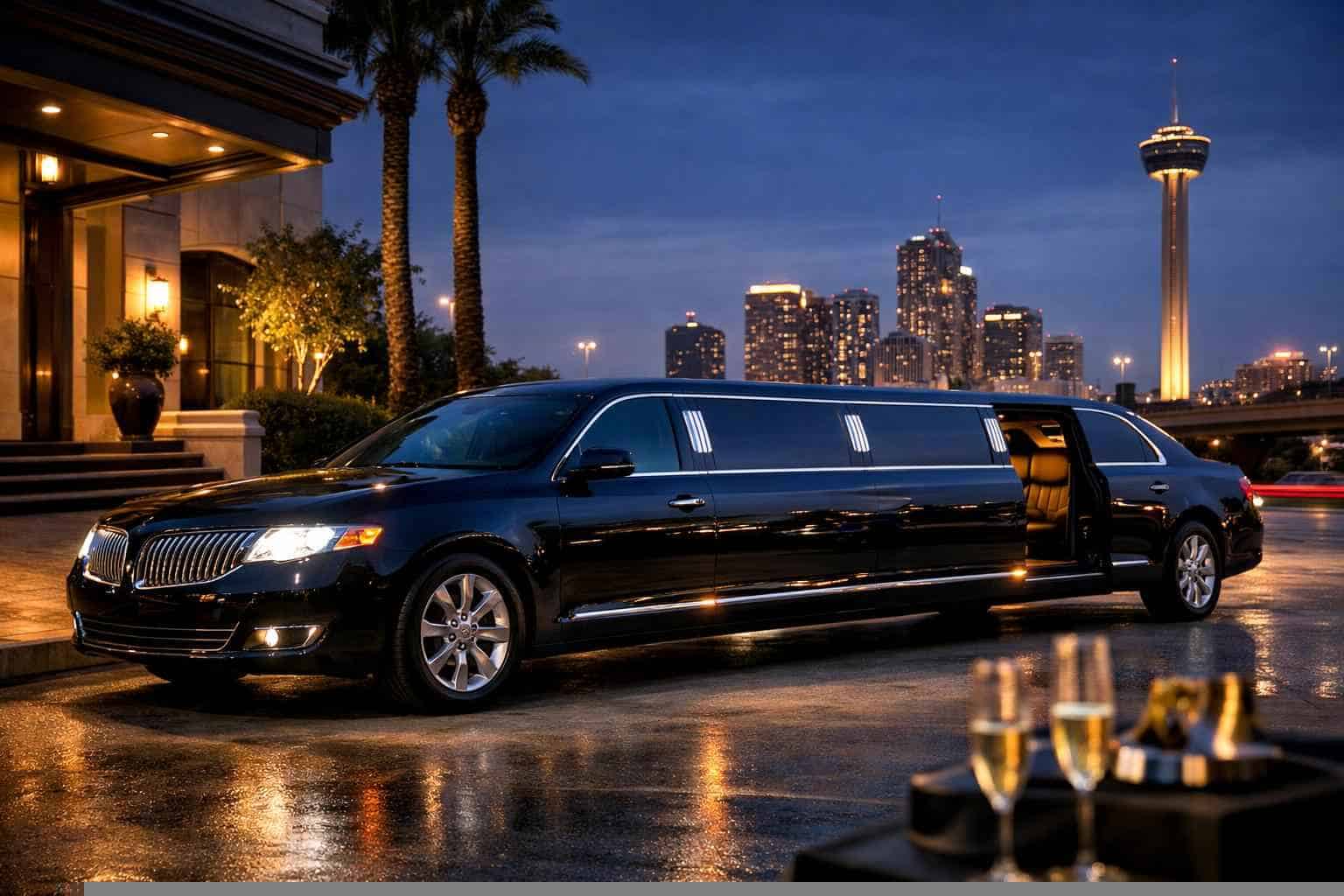Black Limo Rental Near Me Kirby TX