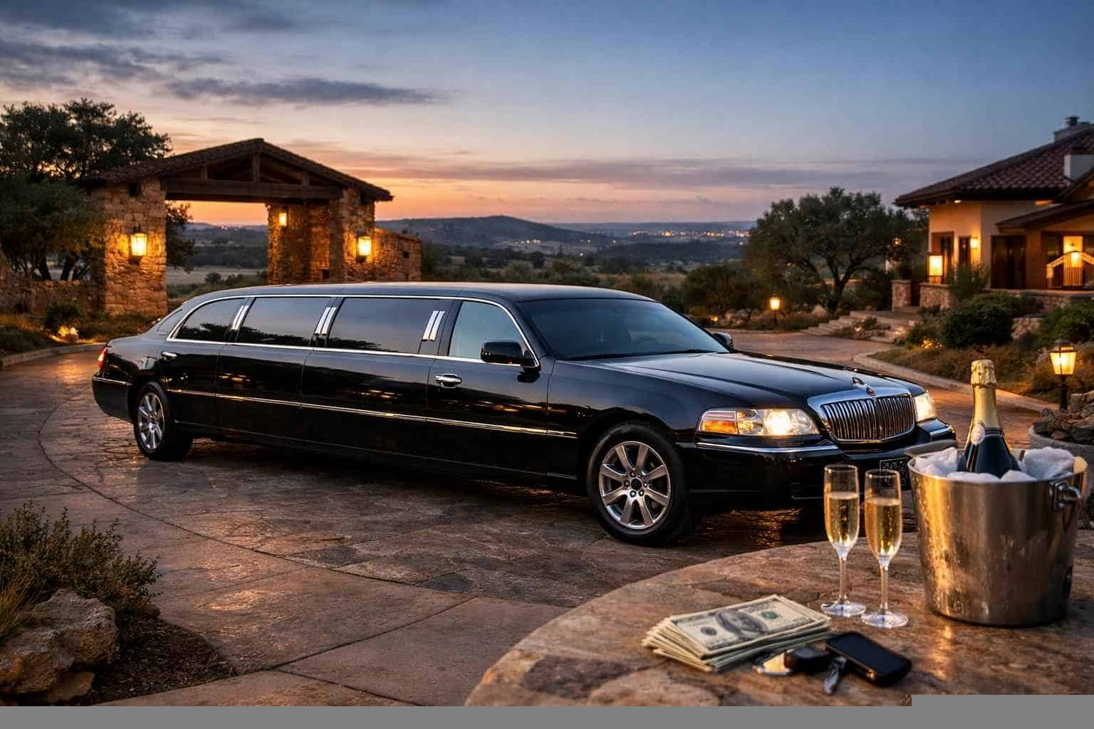 Black Limo Rental Prices in Bulverde TX