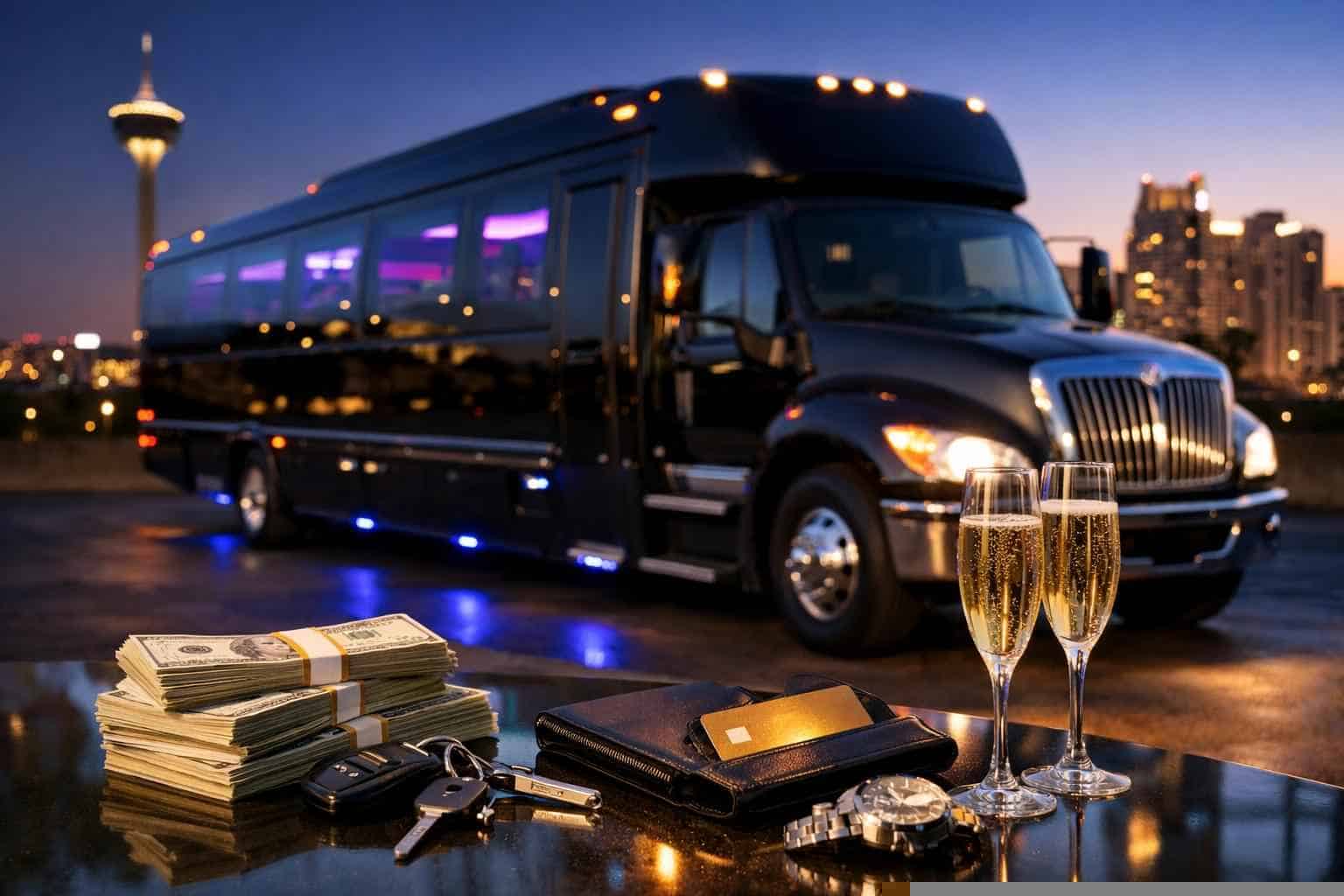 Black Party Bus Rental Prices in Kirby TX