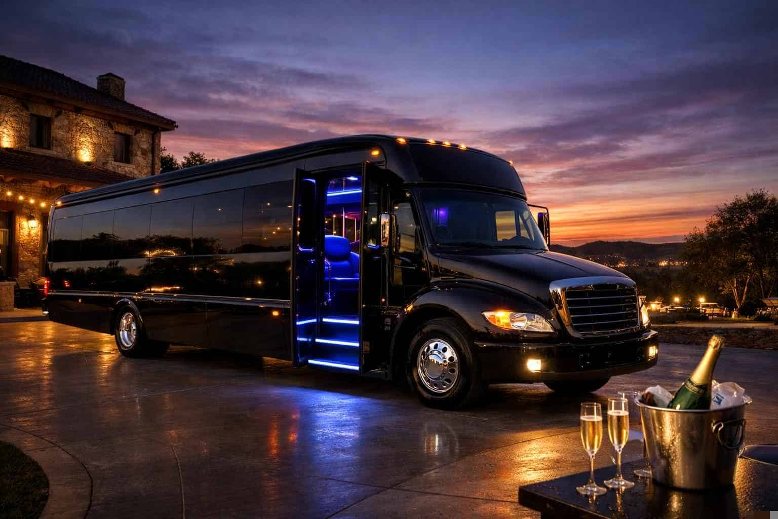 Black Party Bus Service Bulverde TX