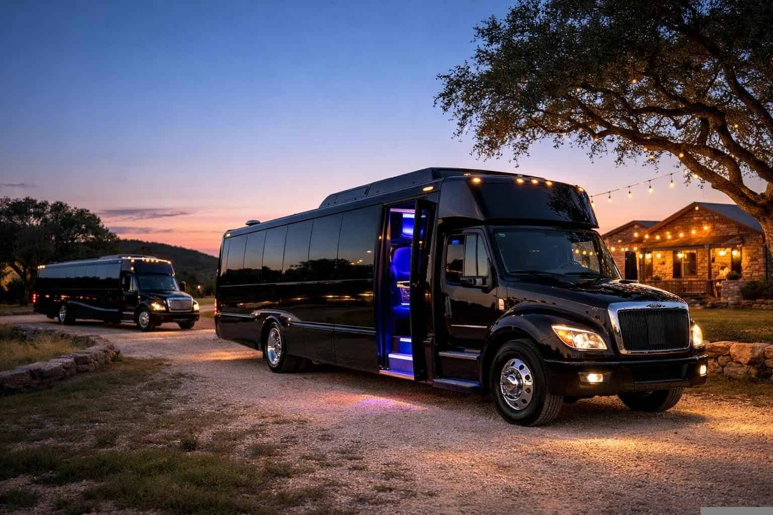 Black Party Buses in Bulverde Texas