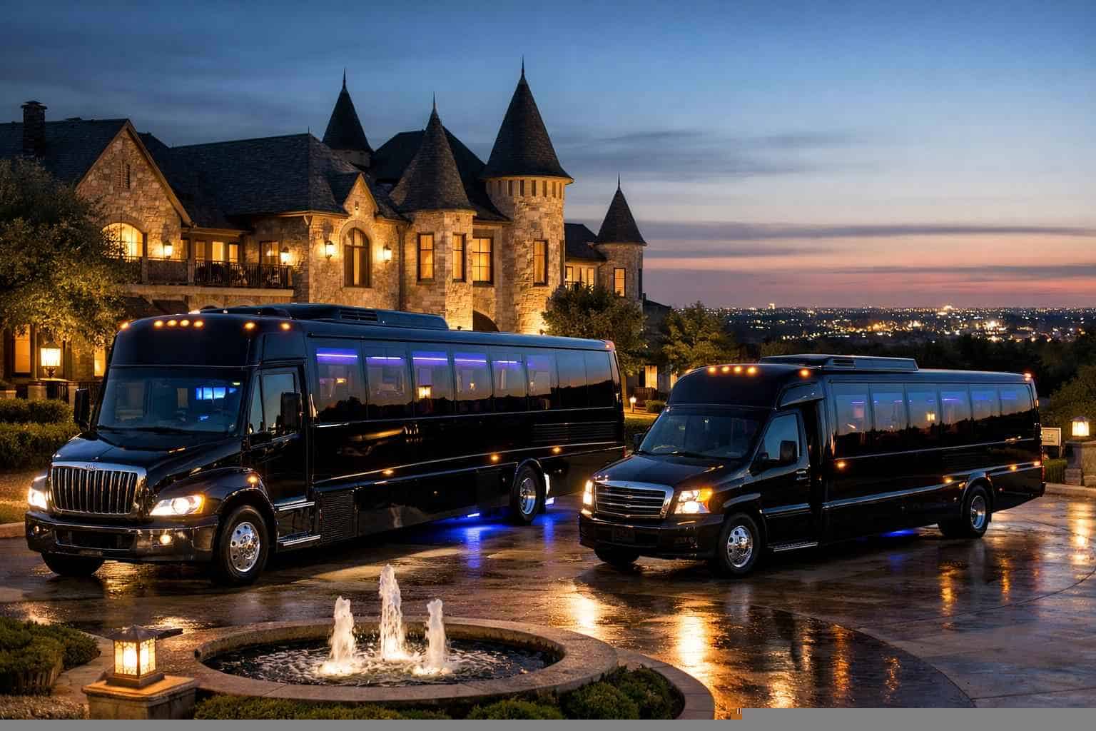 Black Party Buses In Castle Hills Texas